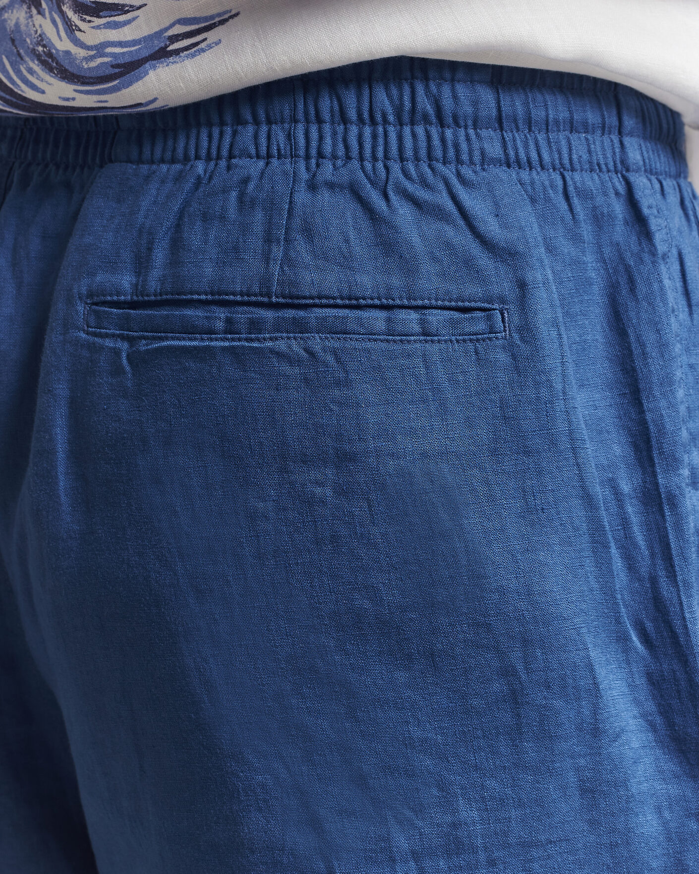 Men | Shorts | Polo Ralph Lauren | Dyed Linen Shorts Dusty Azure