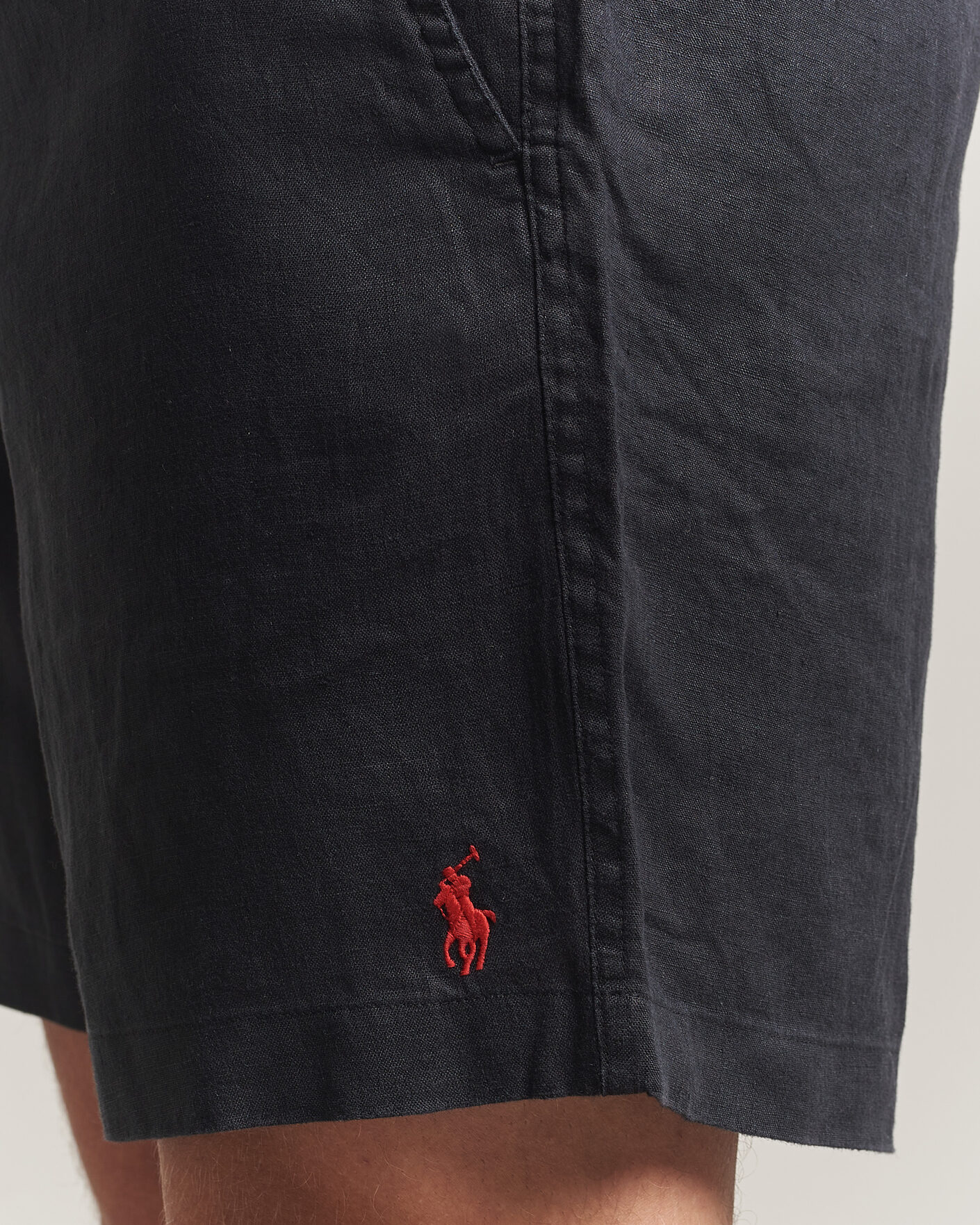 Men | Shorts | Polo Ralph Lauren | Dyed Linen Shorts Polo Black
