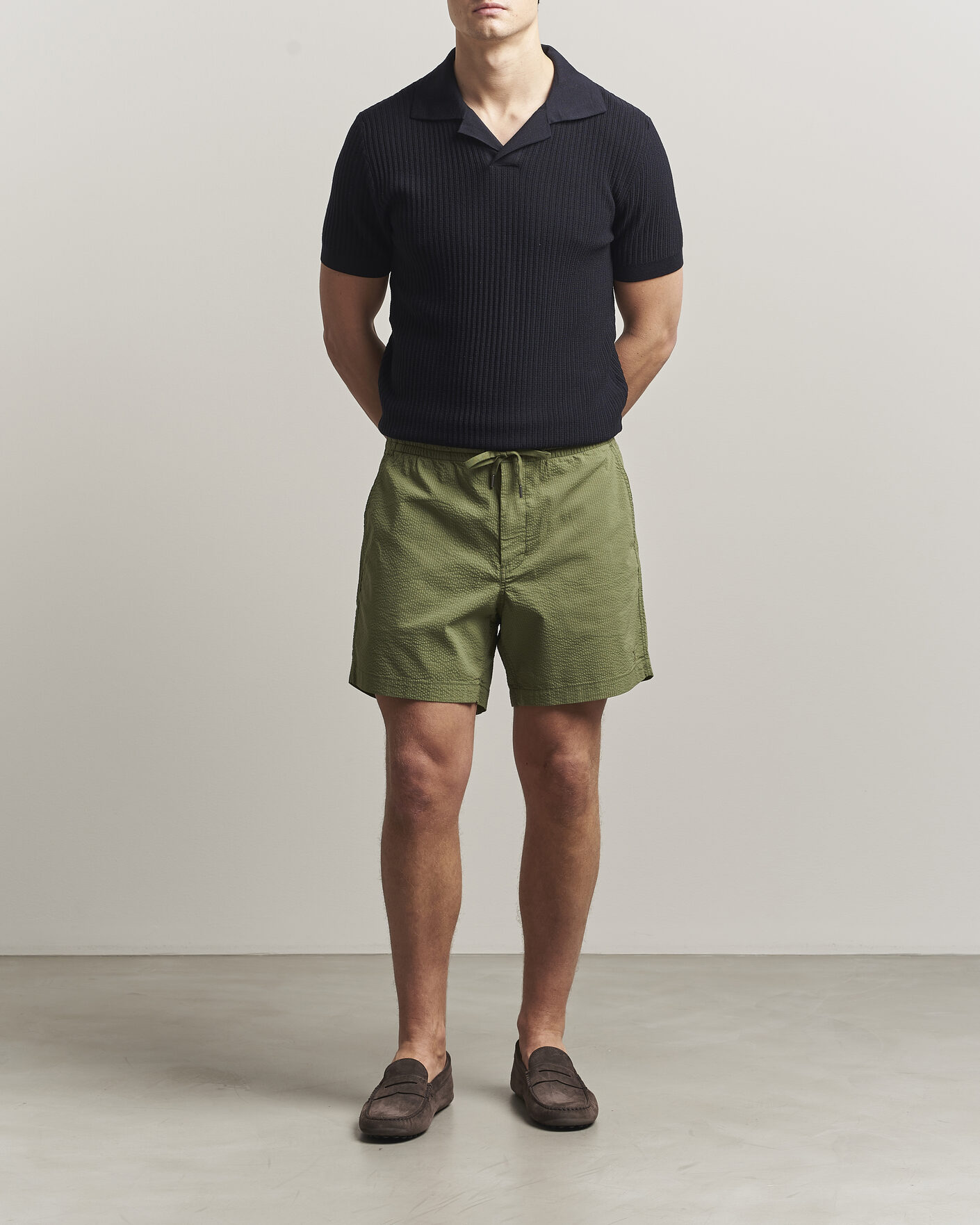 Men | Shorts | Polo Ralph Lauren | Seersucker Shorts Supply Olive