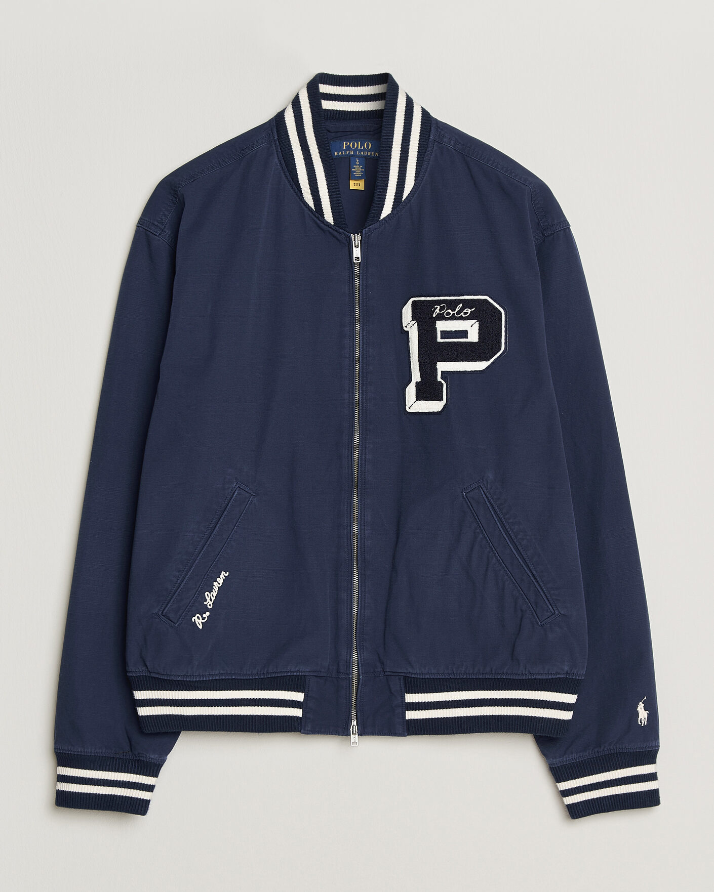 Polo Ralph Lauren Rustic Canvas Bomberjacket Newport Navy at
