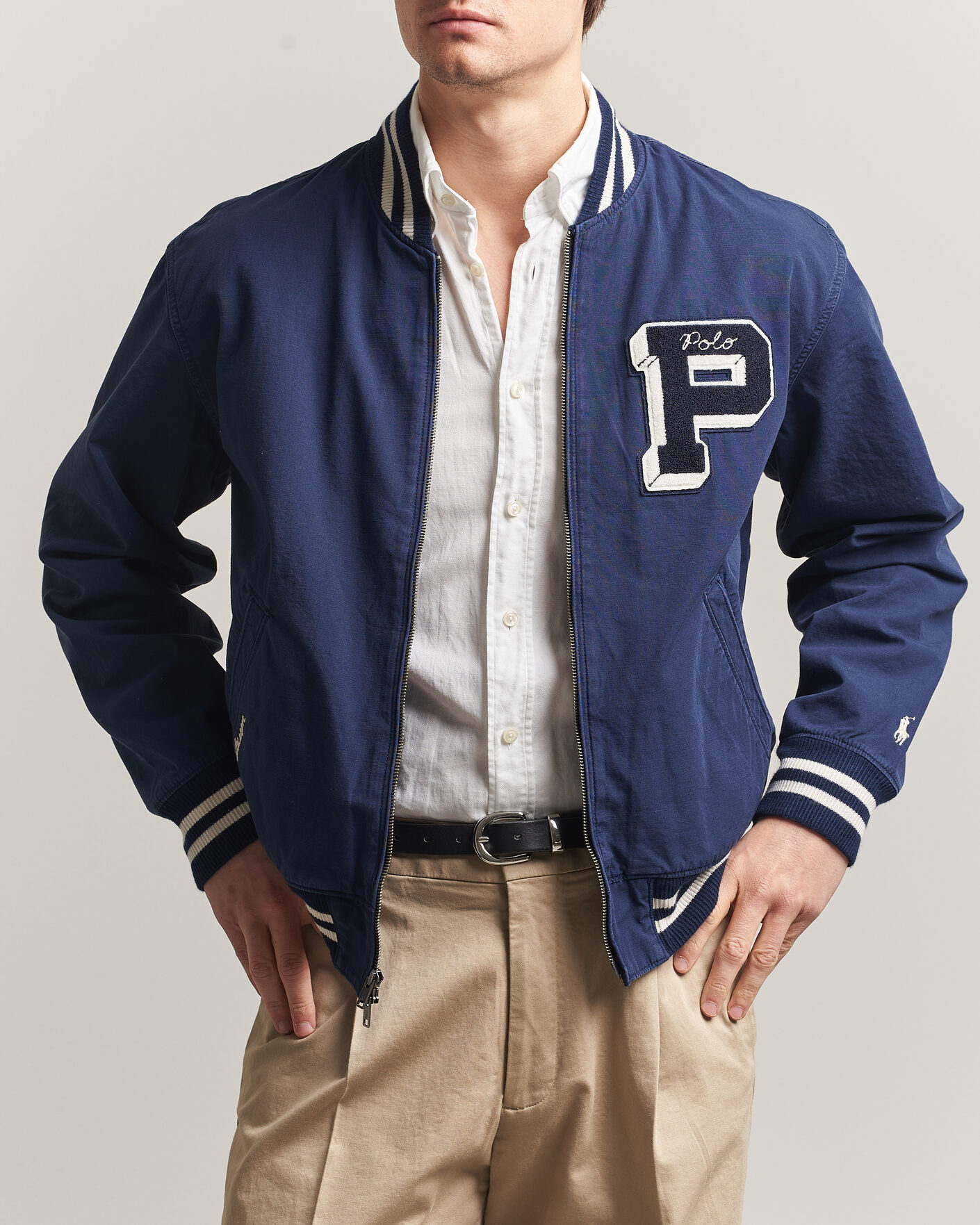 Polo Ralph Lauren Rustic Canvas Bomberjacket Newport Navy at