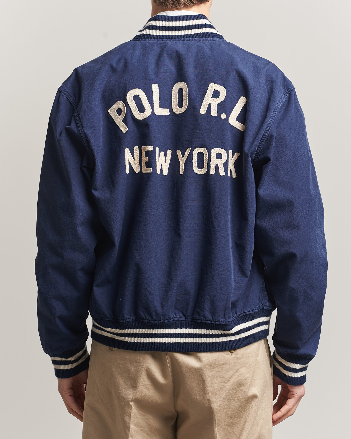 Polo Ralph Lauren Rustic Canvas Bomberjacket Newport Navy at