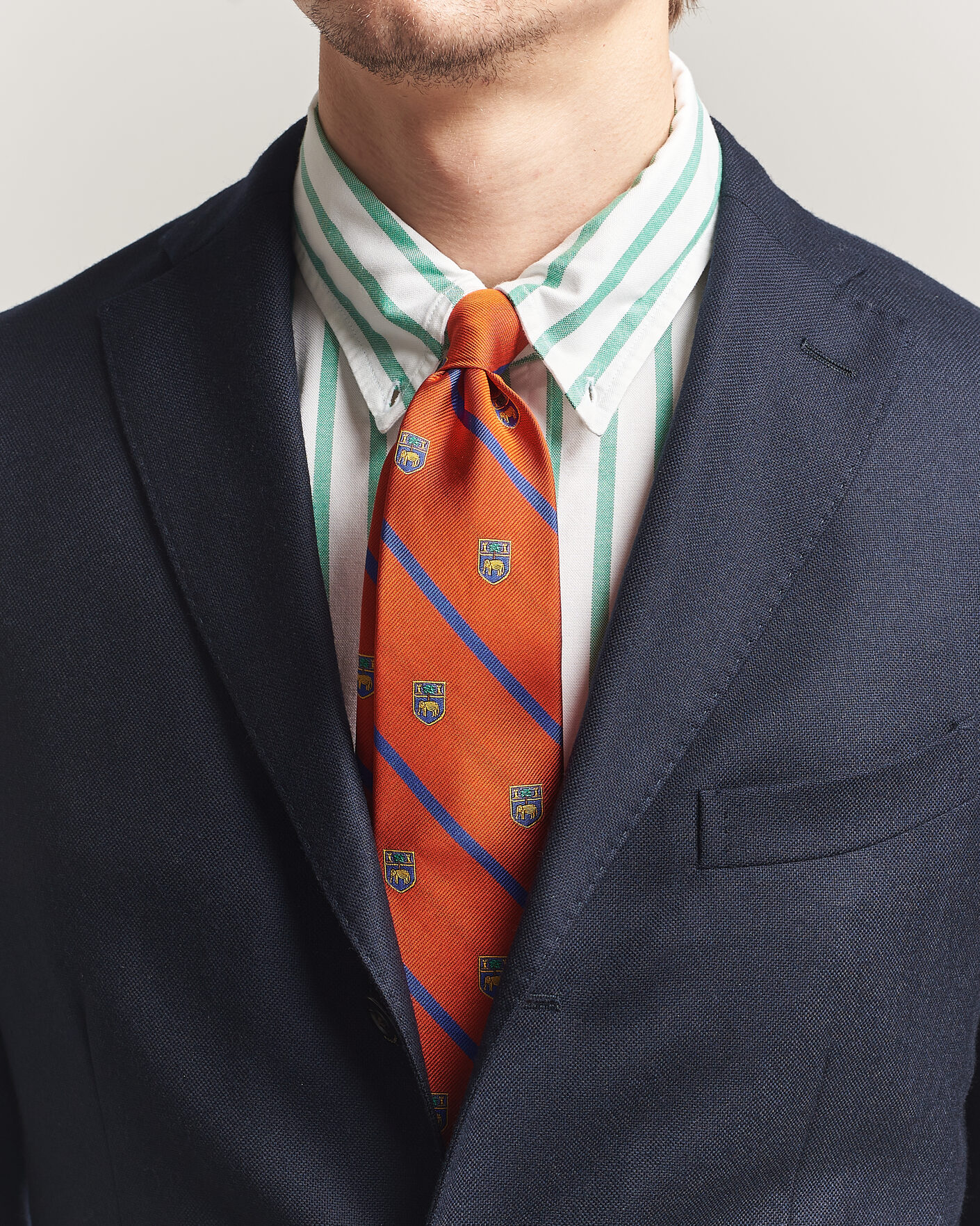 Men | Ties | Polo Ralph Lauren | Elephant Palm Club Tie Orange