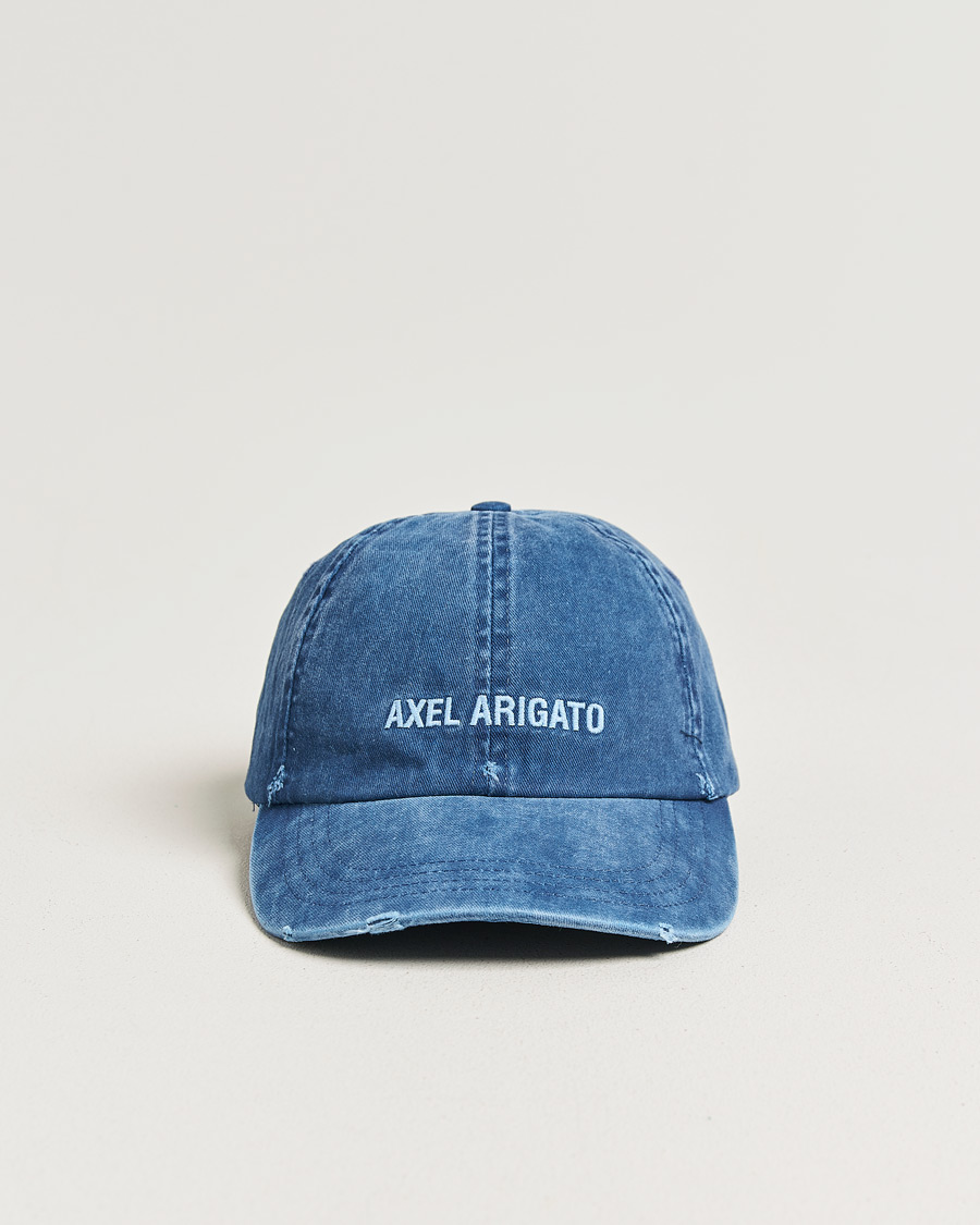 Men | Hats & Caps | Axel Arigato | AA Logo Cap Washed Blue