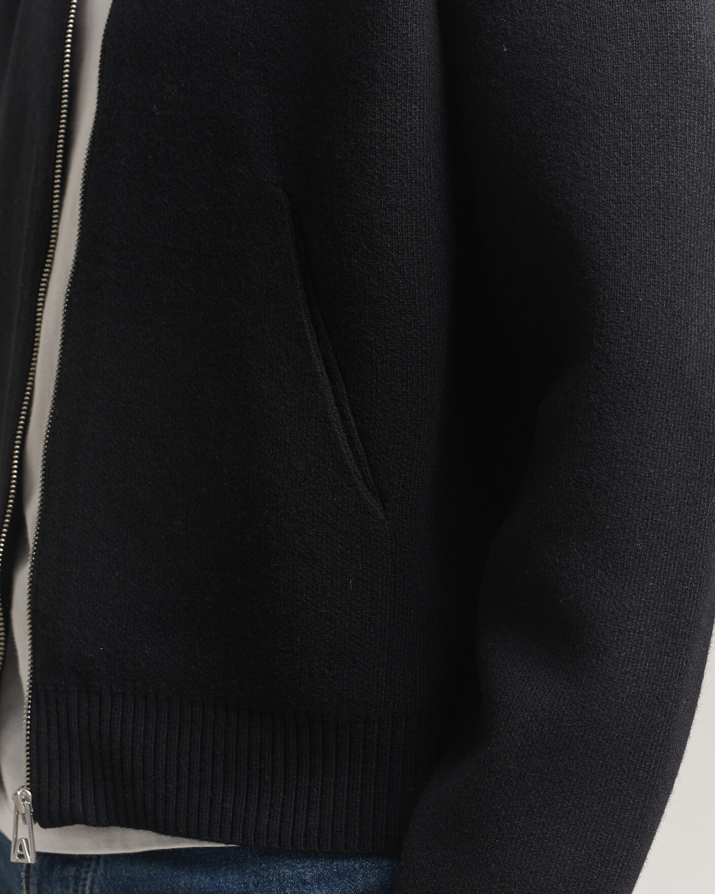 Men | Sweaters & Knitwear | Axel Arigato | Core Zip-Up Sweater Black