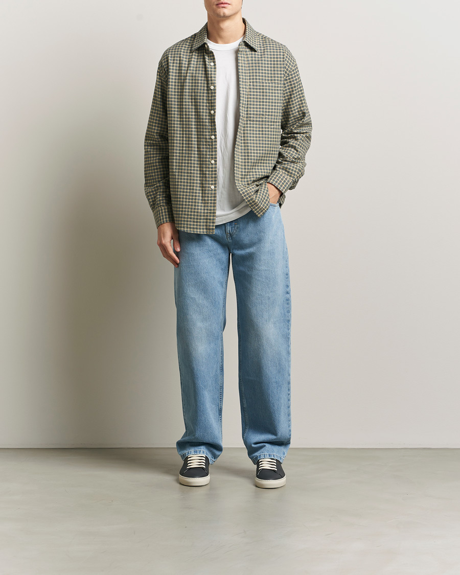 Axel Arigato Archive Straight Fit Jeans Light Blue at CareOfCarl.com