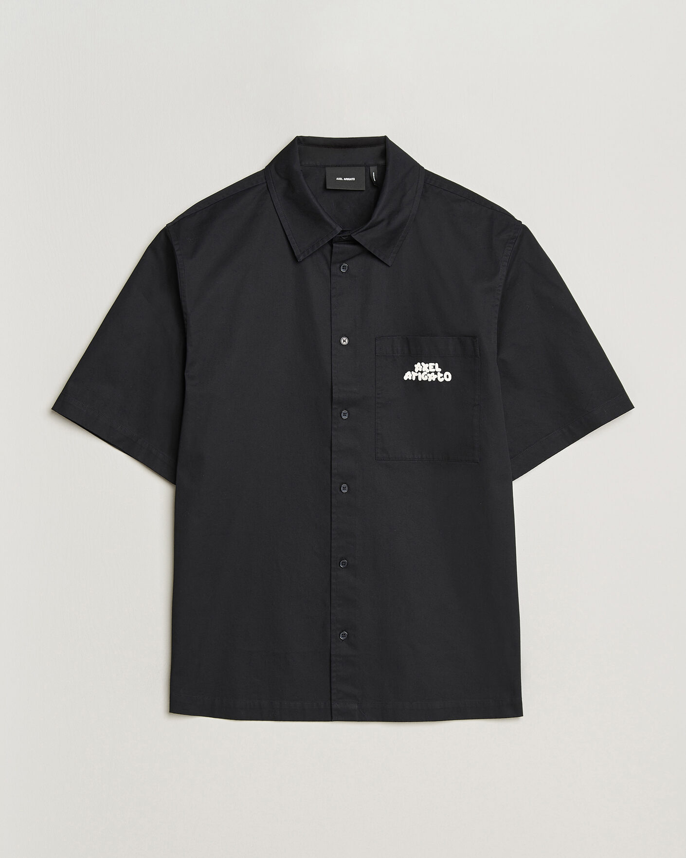 Axel Arigato Drew Short Sleeve Shirt Black at CareOfCarl.com