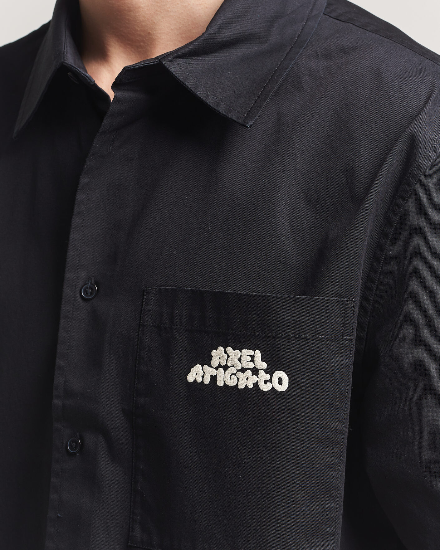 Men | Shirts | Axel Arigato | Drew Short Sleeve Shirt Black