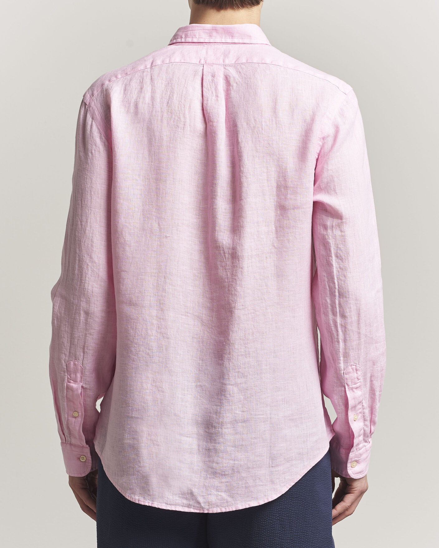 Men | Shirts | Polo Ralph Lauren | Slim Fit Linen Shirt Carmel Pink