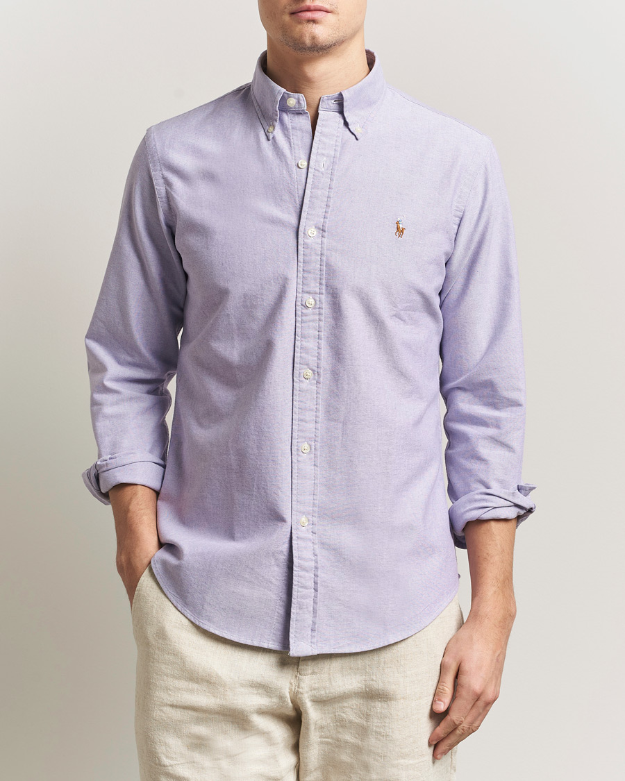 Polo Ralph Lauren Custom Fit Oxford Shirt Tissel Purple at