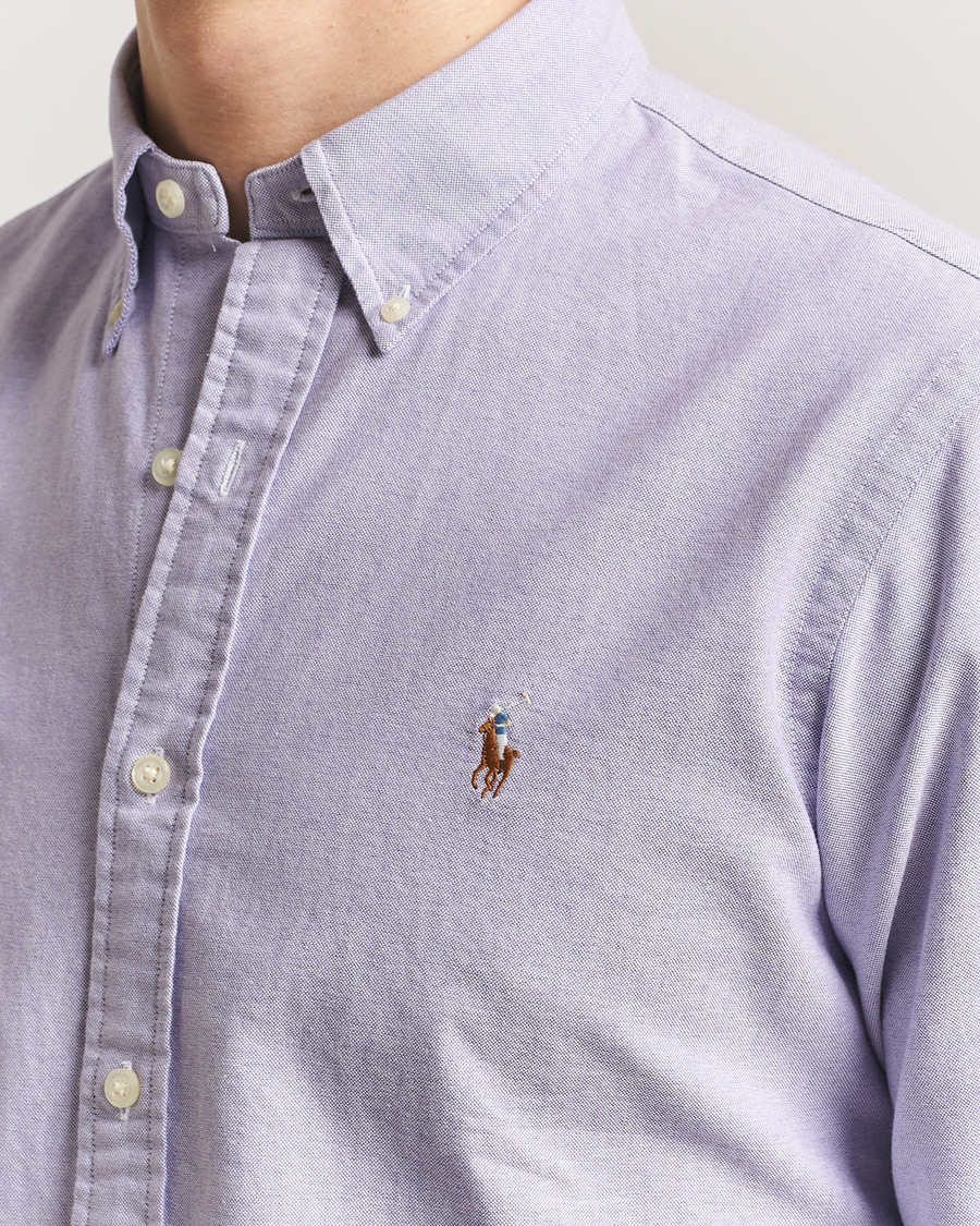 Men | Shirts | Polo Ralph Lauren | Custom Fit Oxford Shirt Tissel Purple