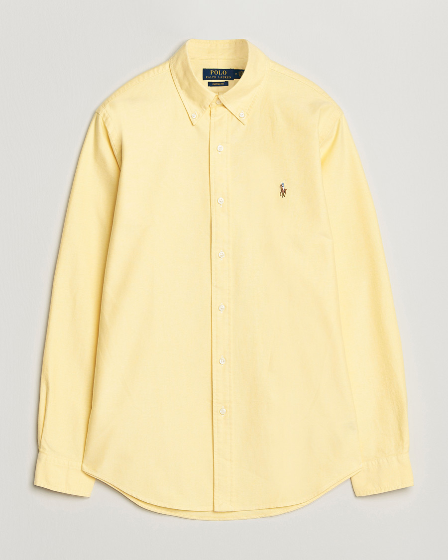 Men | Shirts | Polo Ralph Lauren | Custom Fit Oxford Shirt Yellow