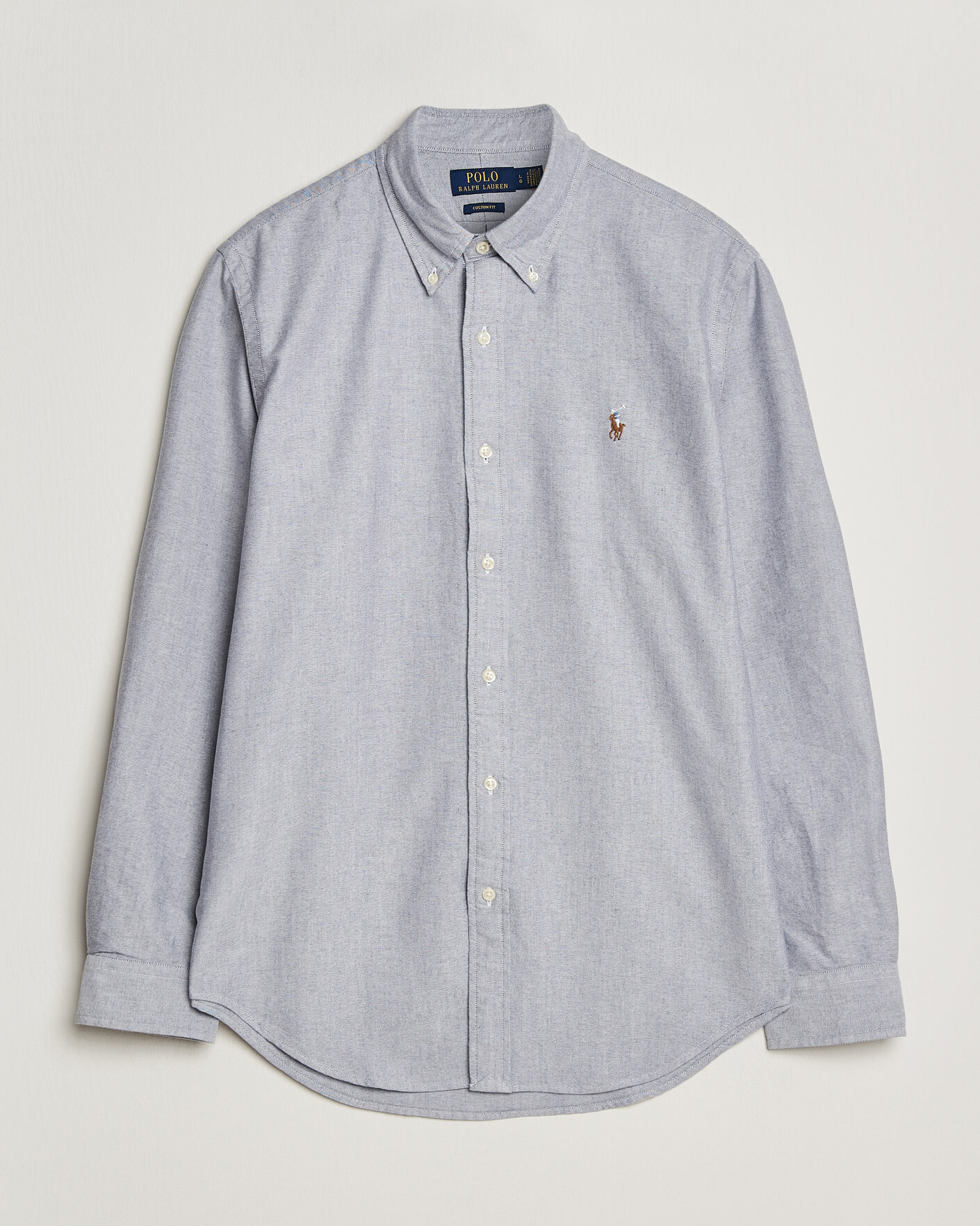 Men | Shirts | Polo Ralph Lauren | Custom Fit Oxford Shirt Navy