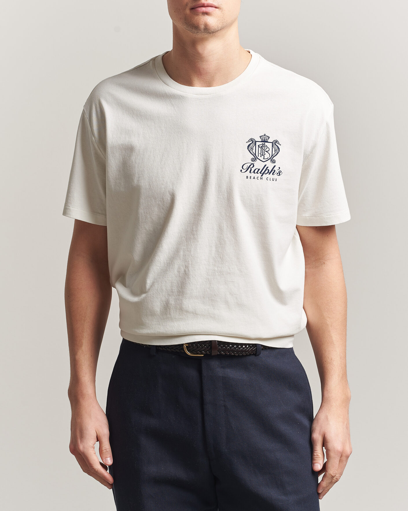 Polo Ralph Lauren Ralph's Beach Club Back Print Tee White at