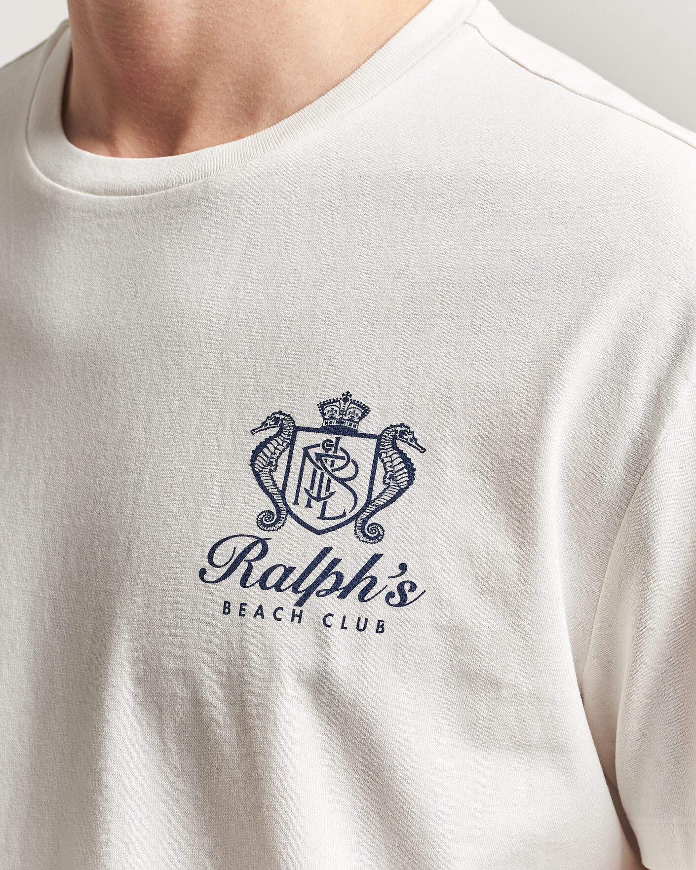 Polo Ralph Lauren Ralph's Beach Club Back Print Tee White at