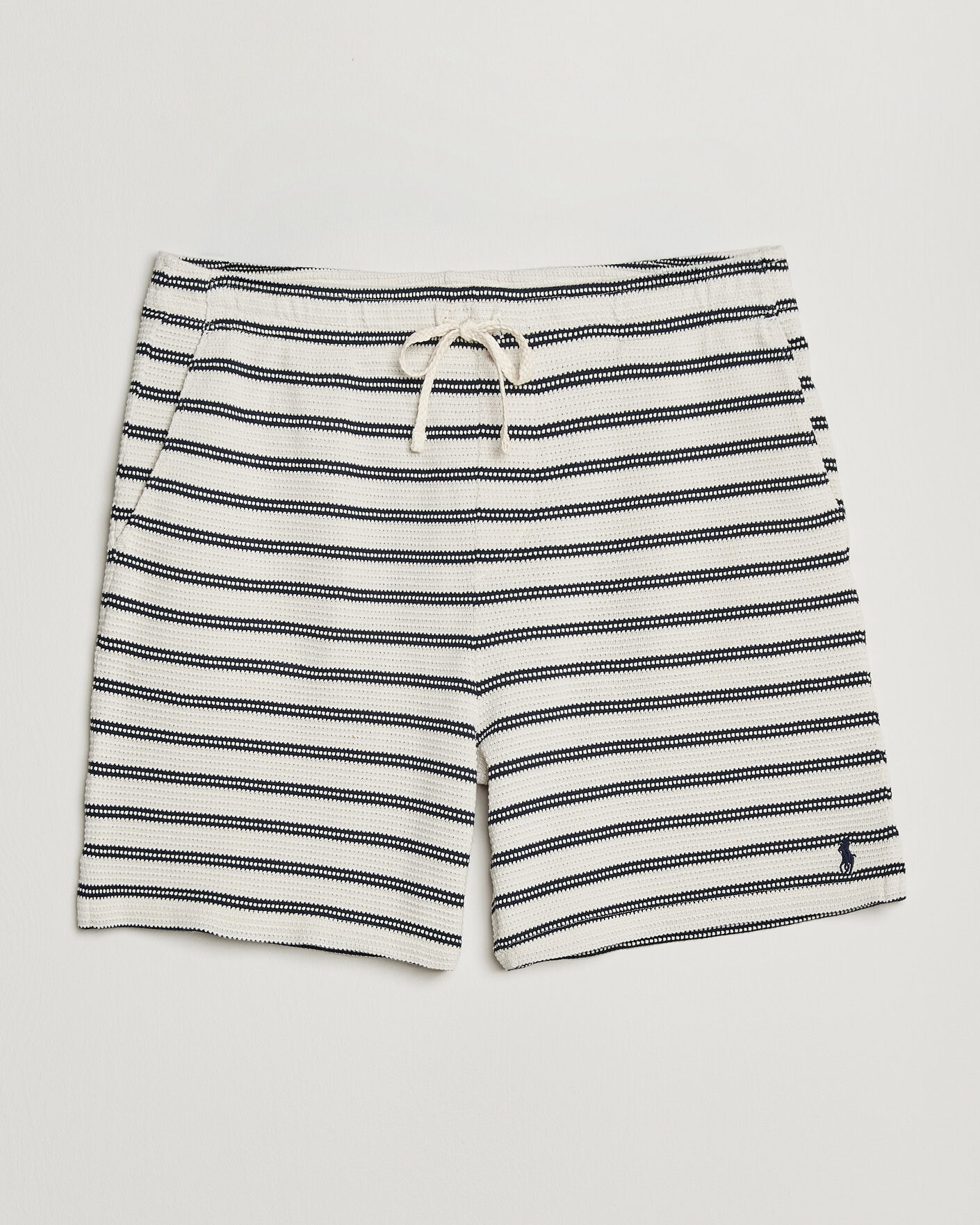 Men | Shorts | Polo Ralph Lauren | Knitted Shorts Pale Cream/Newport Navy