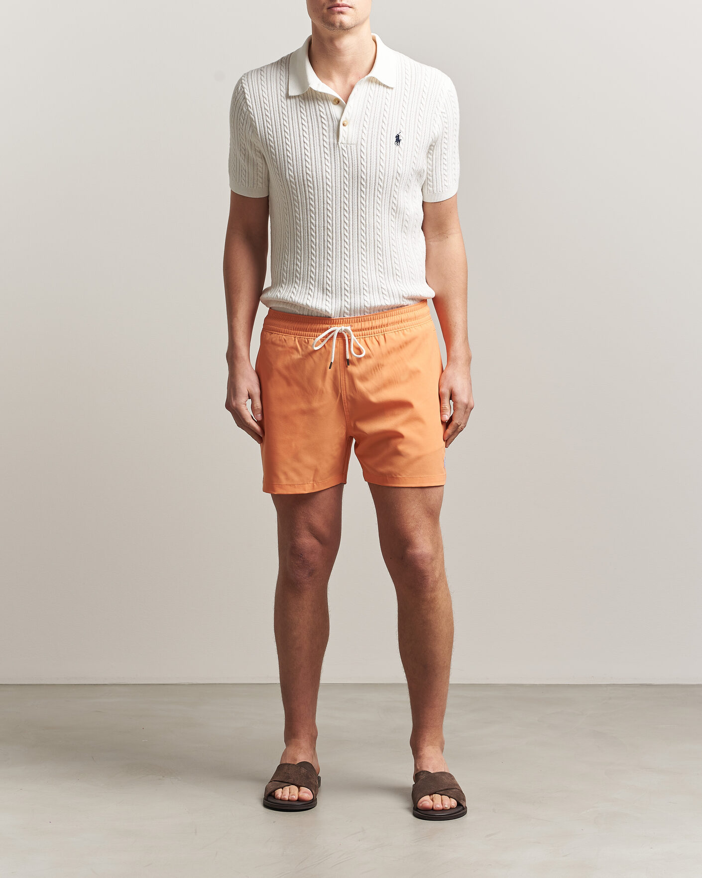 Men | Swimwear | Polo Ralph Lauren | Traveler Slim Trunk Orange