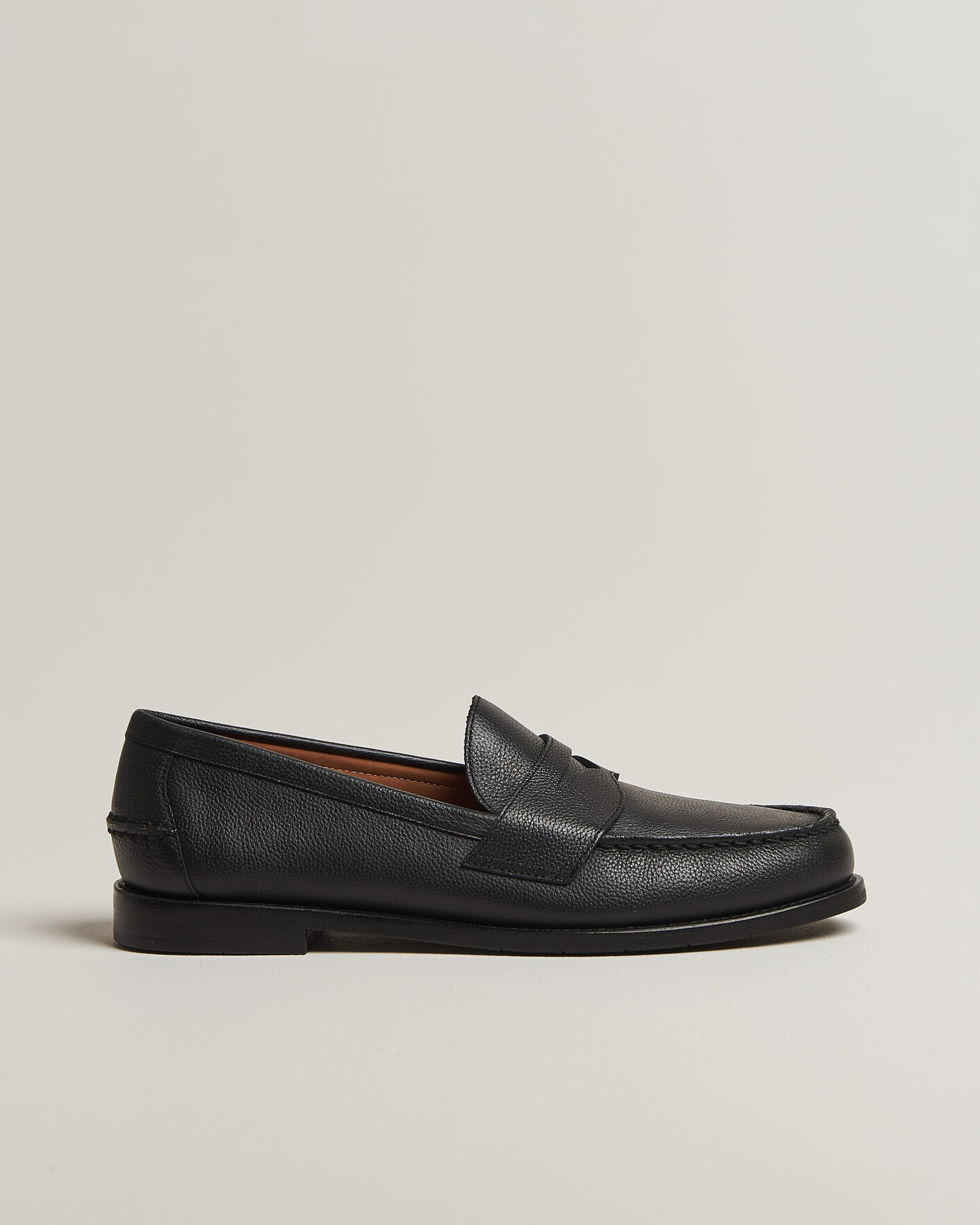 Men | Loafers | Polo Ralph Lauren | Alston Penny Loafer Black Pebble Calf