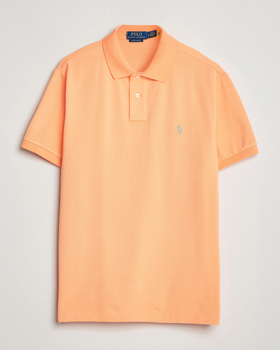 Men | Polo Shirts | Polo Ralph Lauren | Custom Slim Fit Polo Pompano Orange