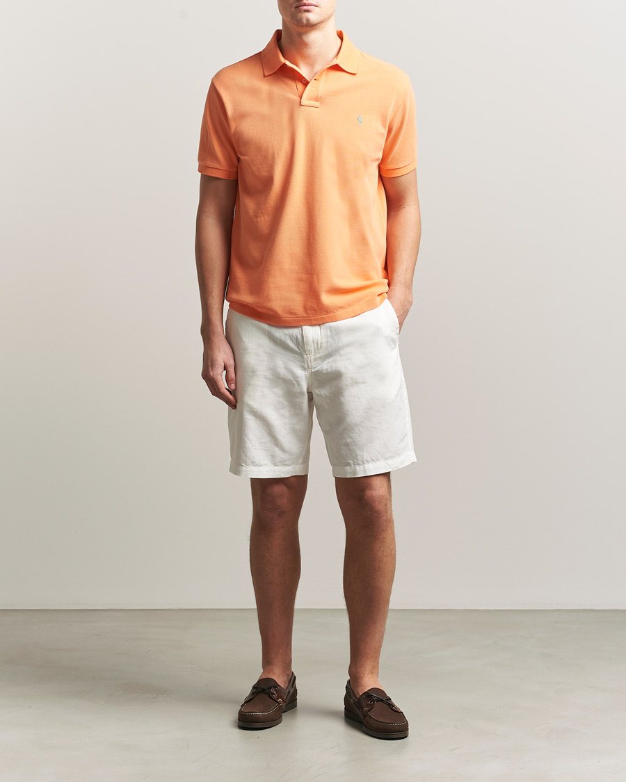 Polo Ralph Lauren Custom Slim Fit Polo Pompano Orange at