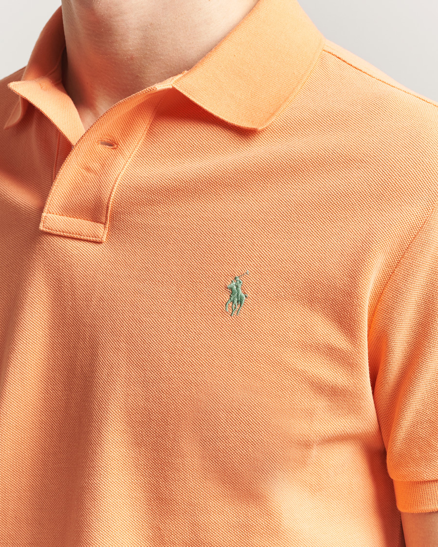 Polo Ralph Lauren Custom Slim Fit Polo Pompano Orange at