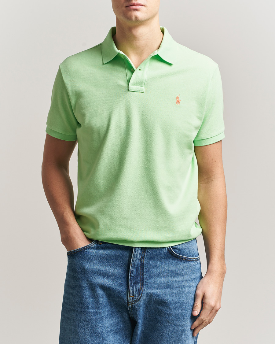 Men | Polo Shirts | Polo Ralph Lauren | Custom Slim Fit Polo Cruise Lime