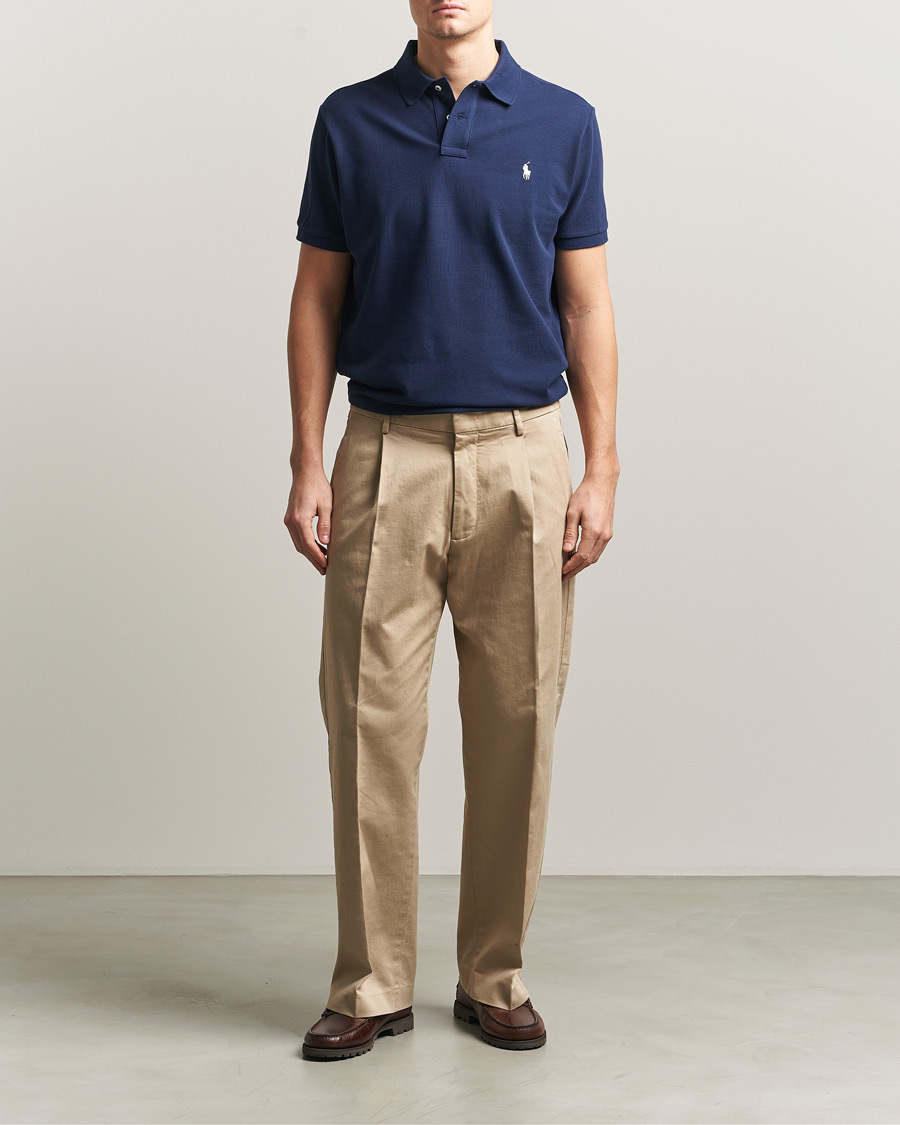 Men | Polo Shirts | Polo Ralph Lauren | Custom Slim Fit Polo Navy