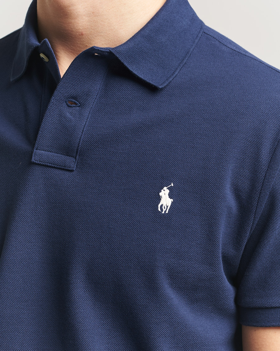 Men | Polo Shirts | Polo Ralph Lauren | Custom Slim Fit Polo Navy