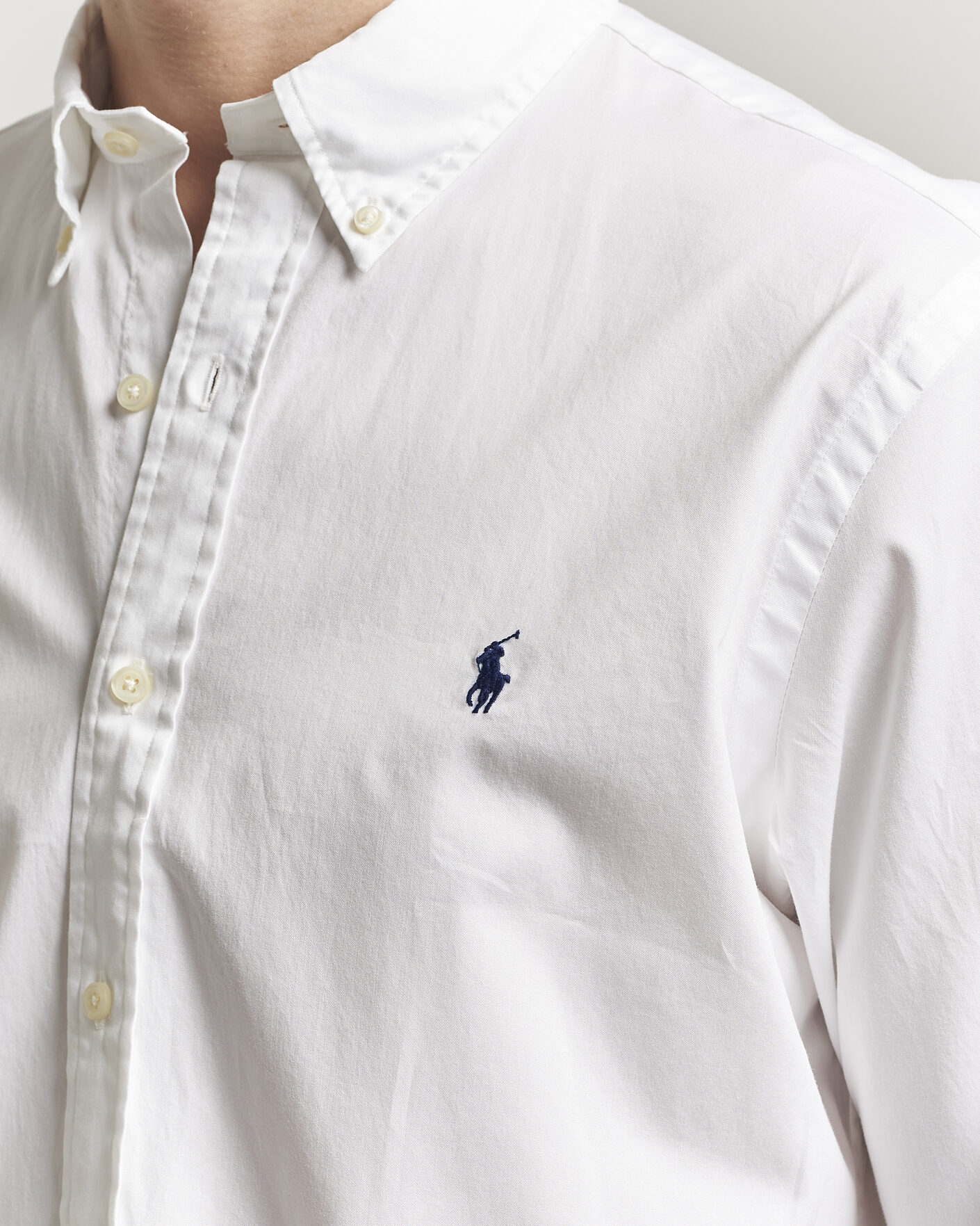 Men | Shirts | Polo Ralph Lauren | Custom Fit Garment Twill Shirt White