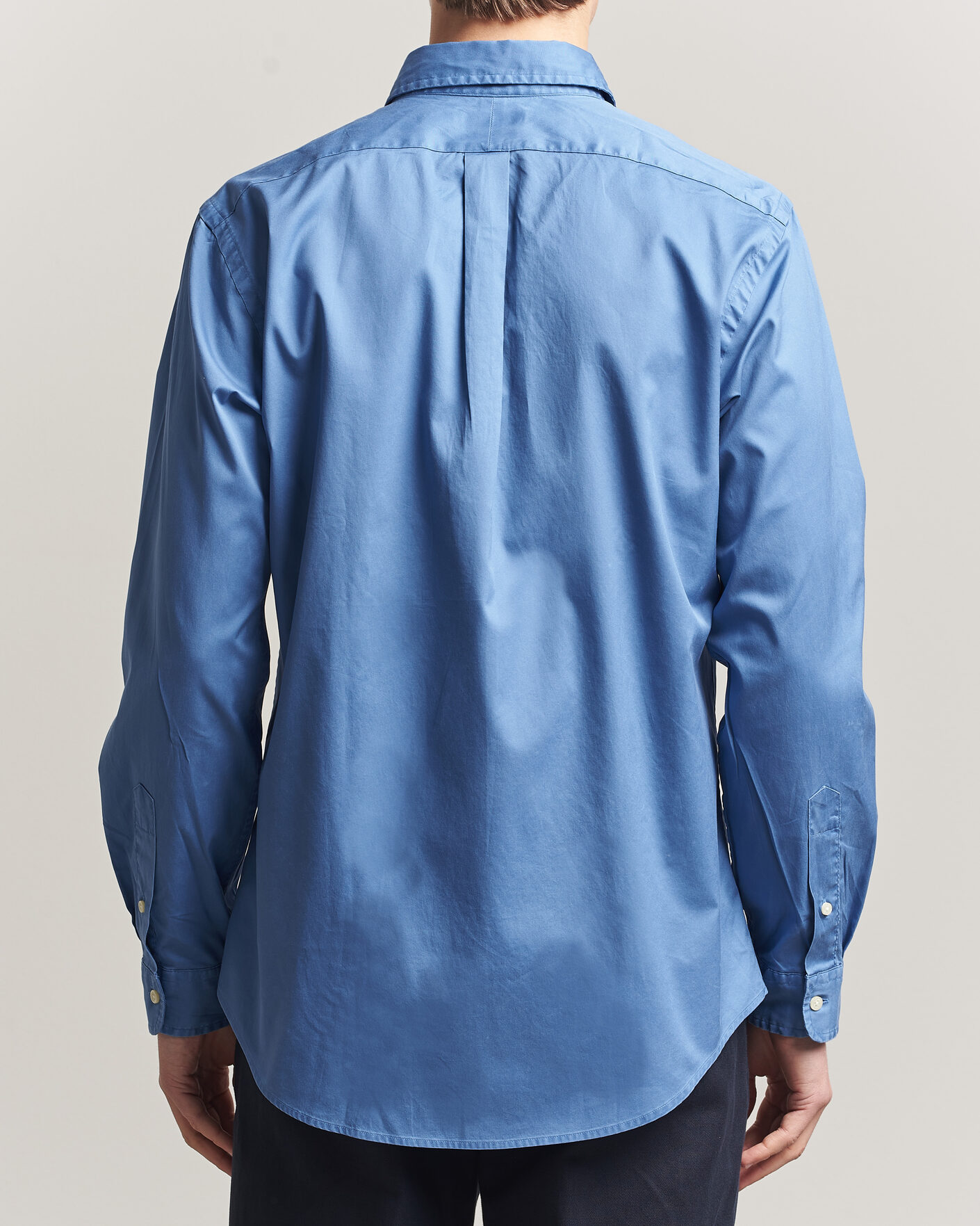 Men | Shirts | Polo Ralph Lauren | Custom Fit Garment Twill Shirt Nimes Blue