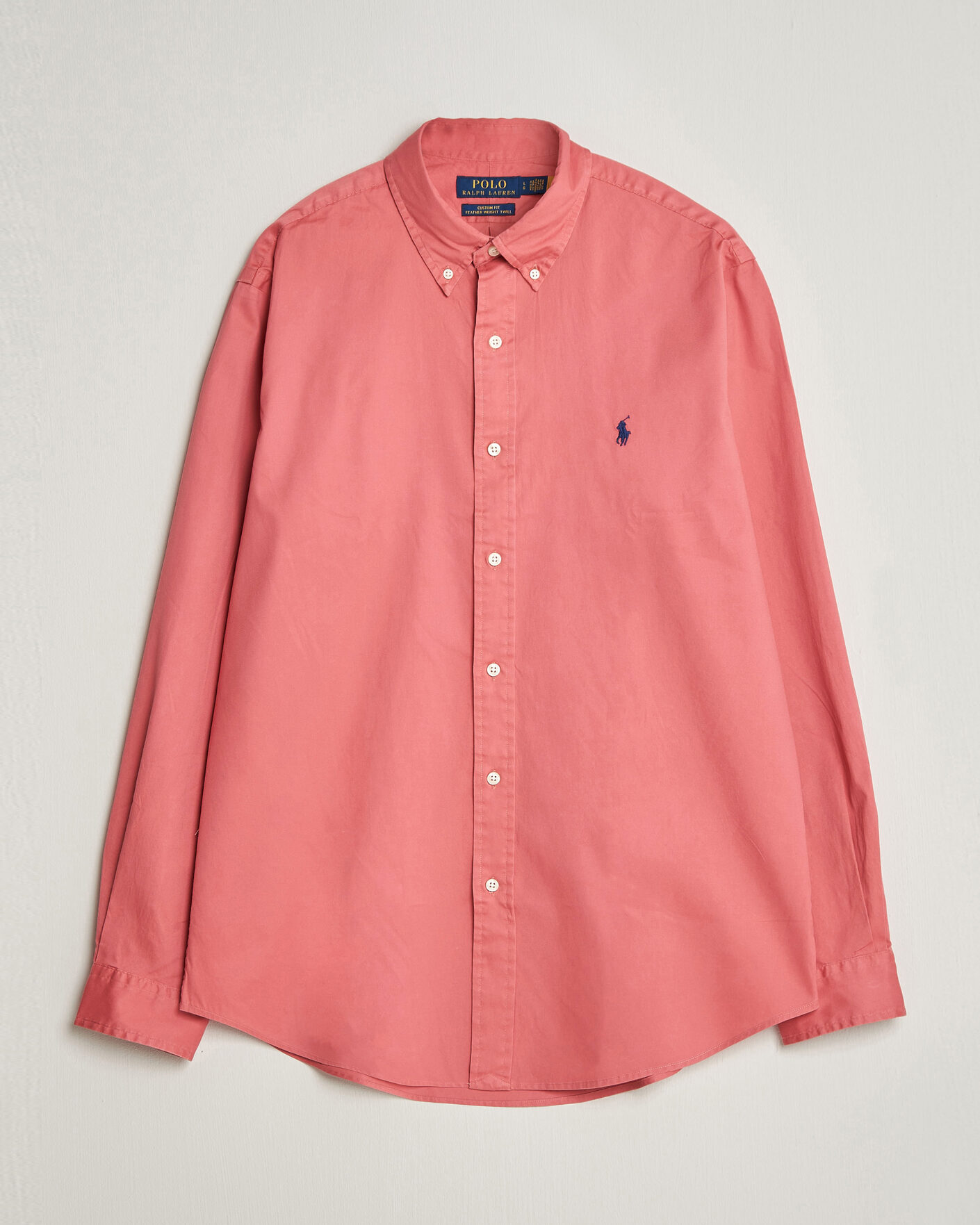 Men | Shirts | Polo Ralph Lauren | Custom Fit Garment Twill Shirt Adirondack Berry