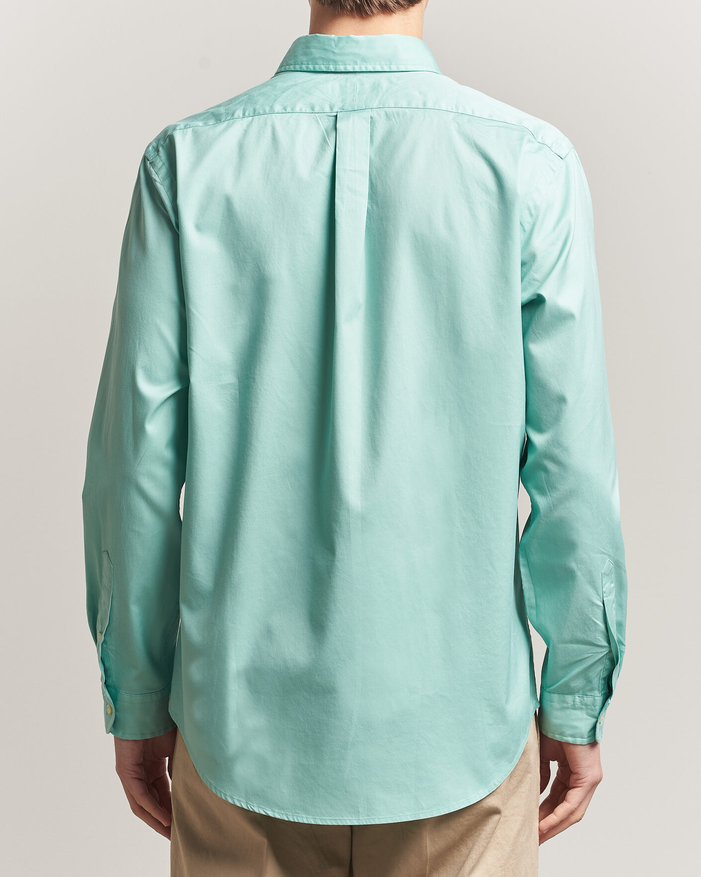 Men | Shirts | Polo Ralph Lauren | Custom Fit Garment Twill Shirt Celadon