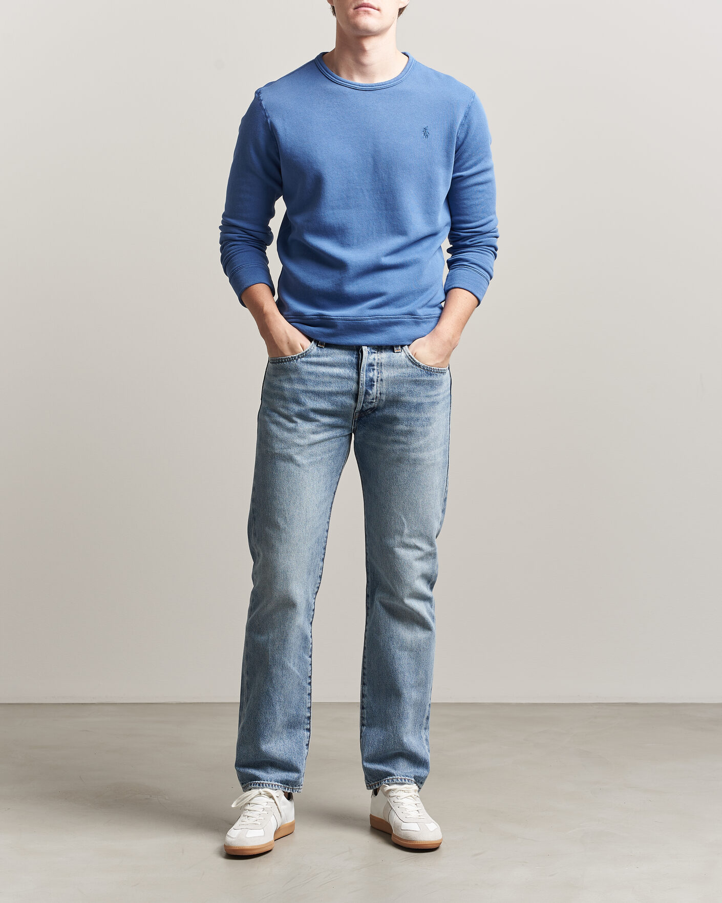 Men | Sweaters & Knitwear | Polo Ralph Lauren | Island Terry Sweatshirt Modern Royal