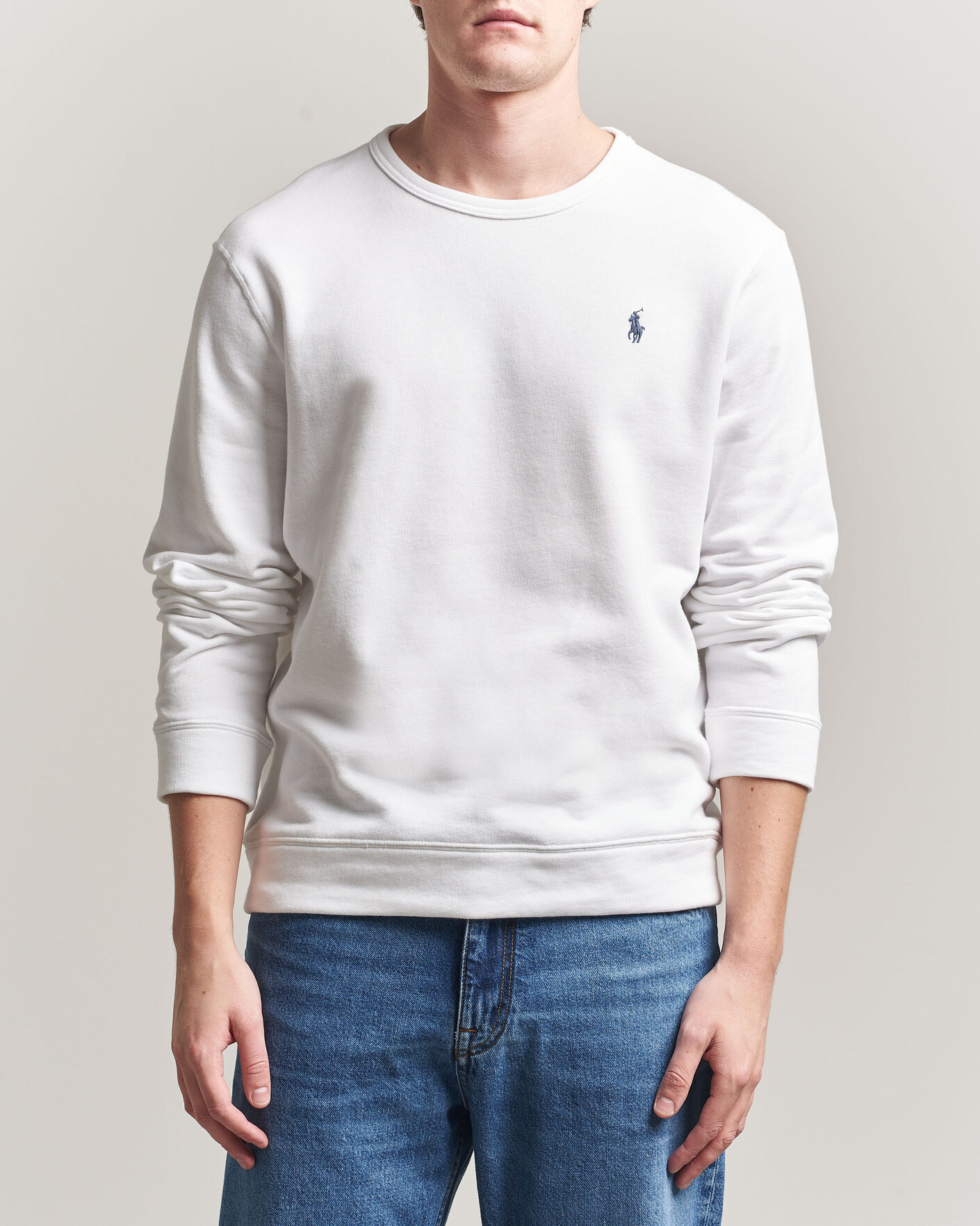 Men | Sweaters & Knitwear | Polo Ralph Lauren | Island Terry Sweatshirt White