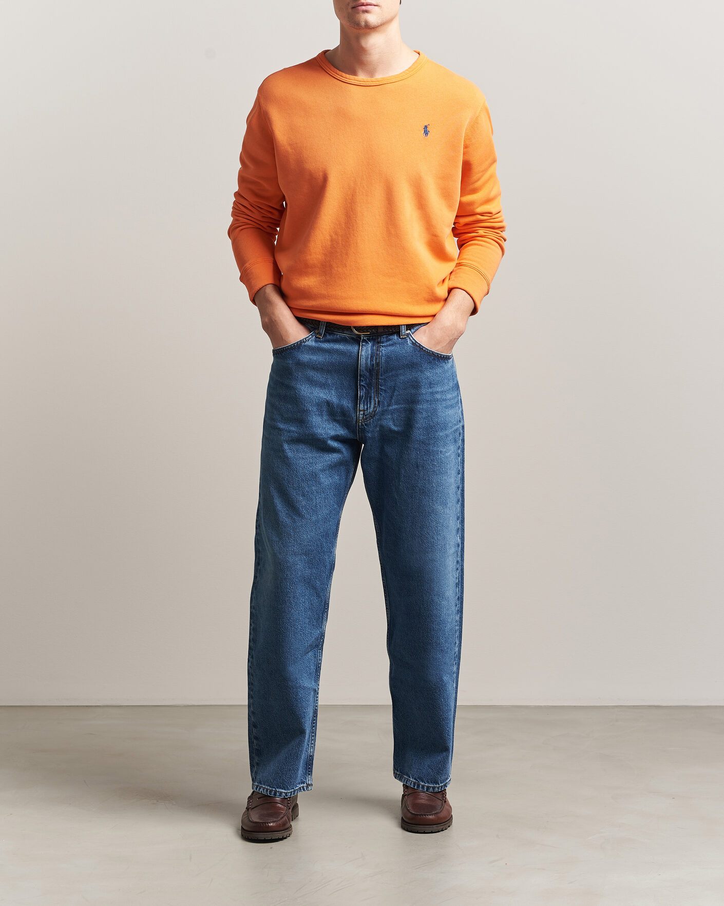 Men | Sweaters & Knitwear | Polo Ralph Lauren | Island Terry Sweatshirt Resort Orange