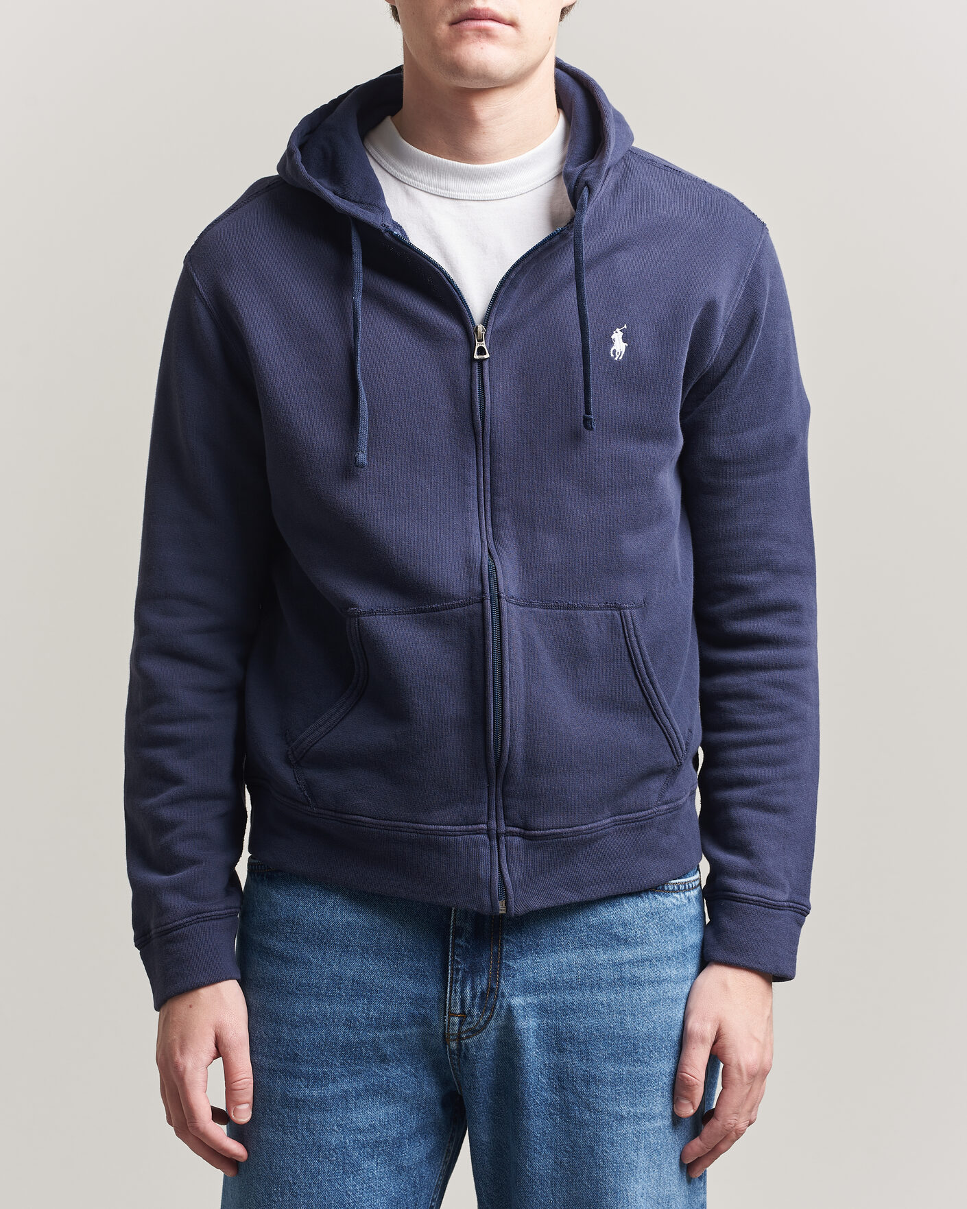 Polo Ralph Lauren Island Terry Full Zip Hoodie Newport Navy at