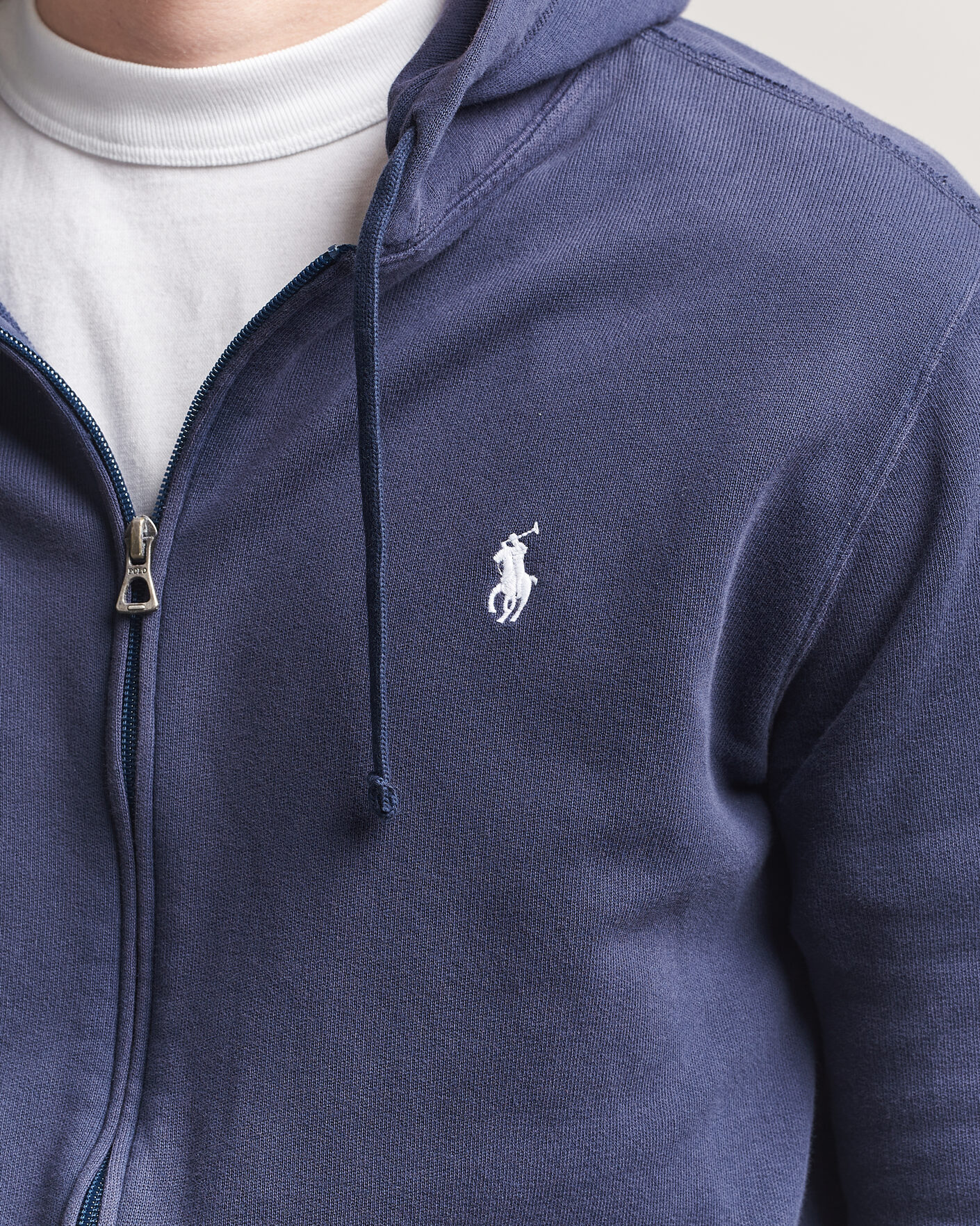 Men | Sweaters & Knitwear | Polo Ralph Lauren | Island Terry Full Zip Hoodie Newport Navy