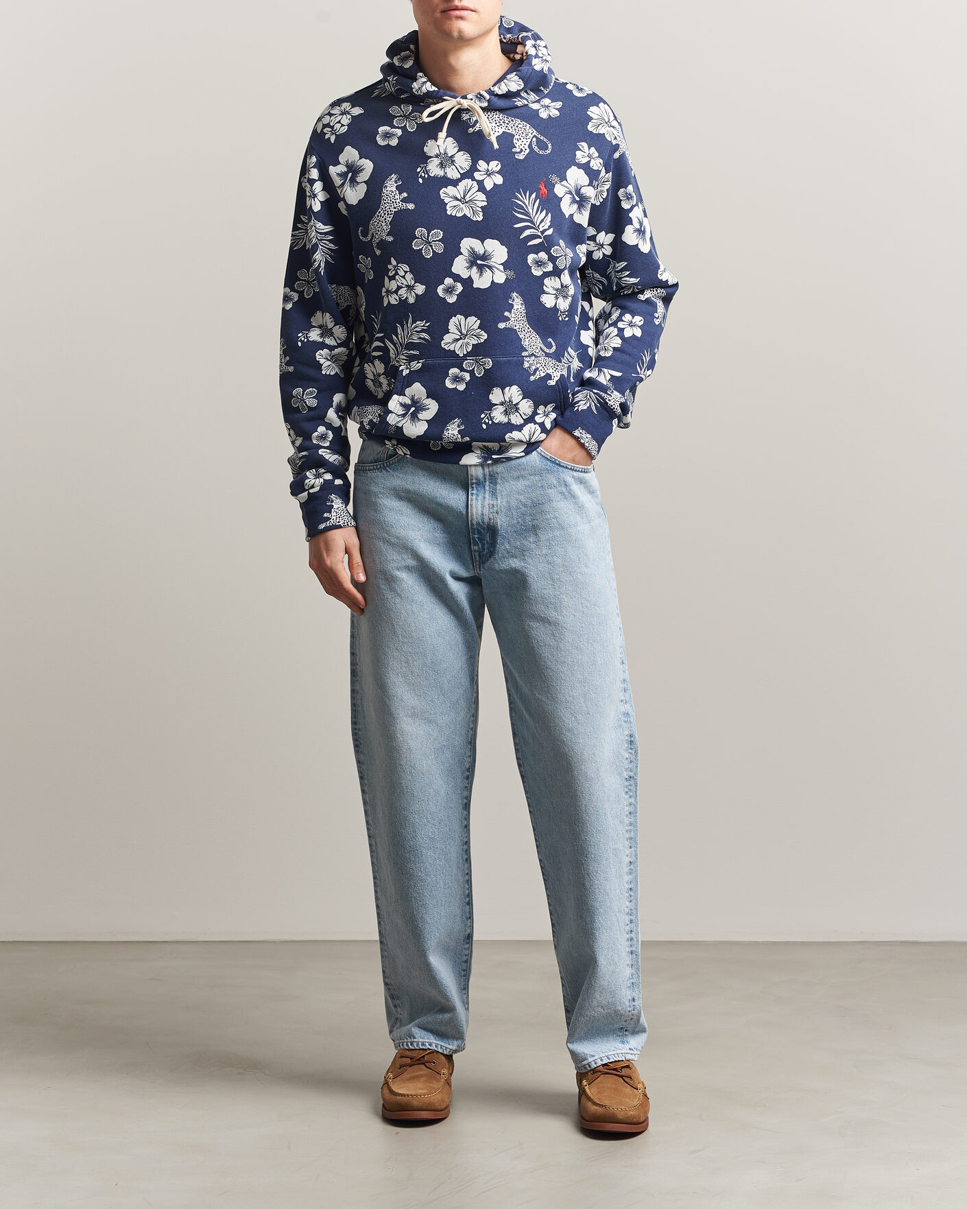 Men | Sweaters & Knitwear | Polo Ralph Lauren | Island Terry Hoodie Jaguar Tropical