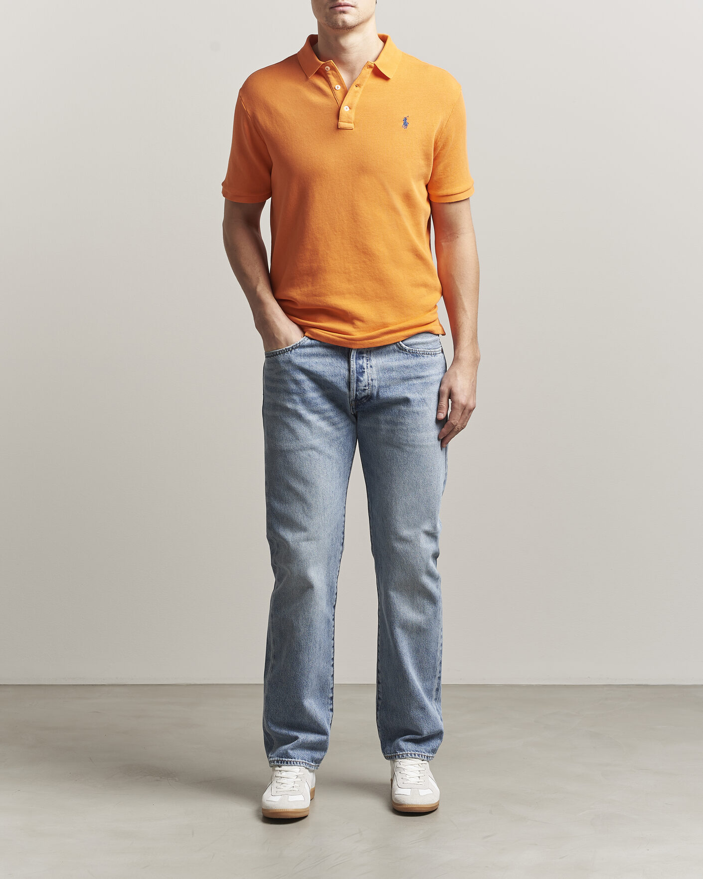 Men | Polo Shirts | Polo Ralph Lauren | Island Terry Polo Resort Orange
