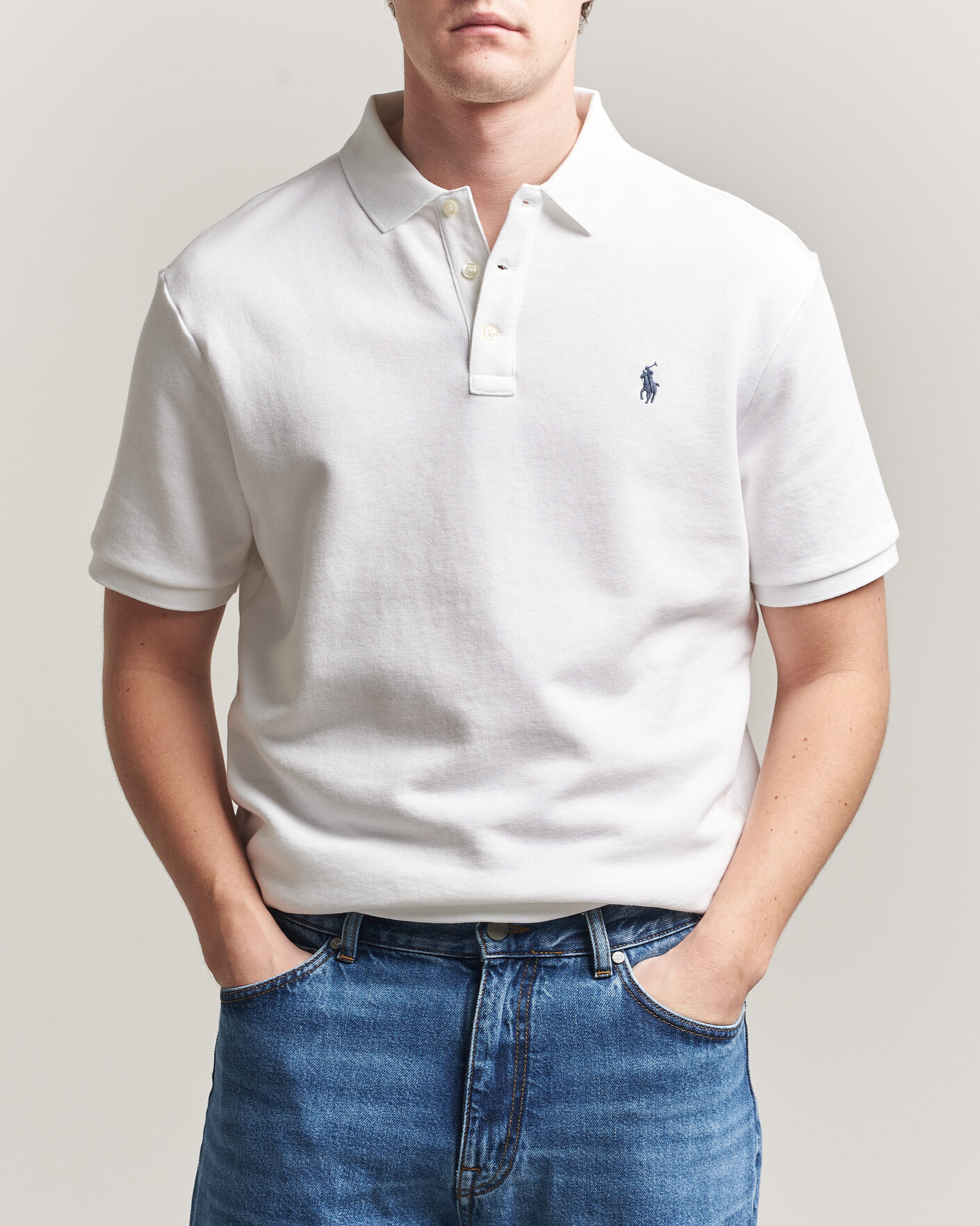 Men | Polo Shirts | Polo Ralph Lauren | Island Terry Polo White