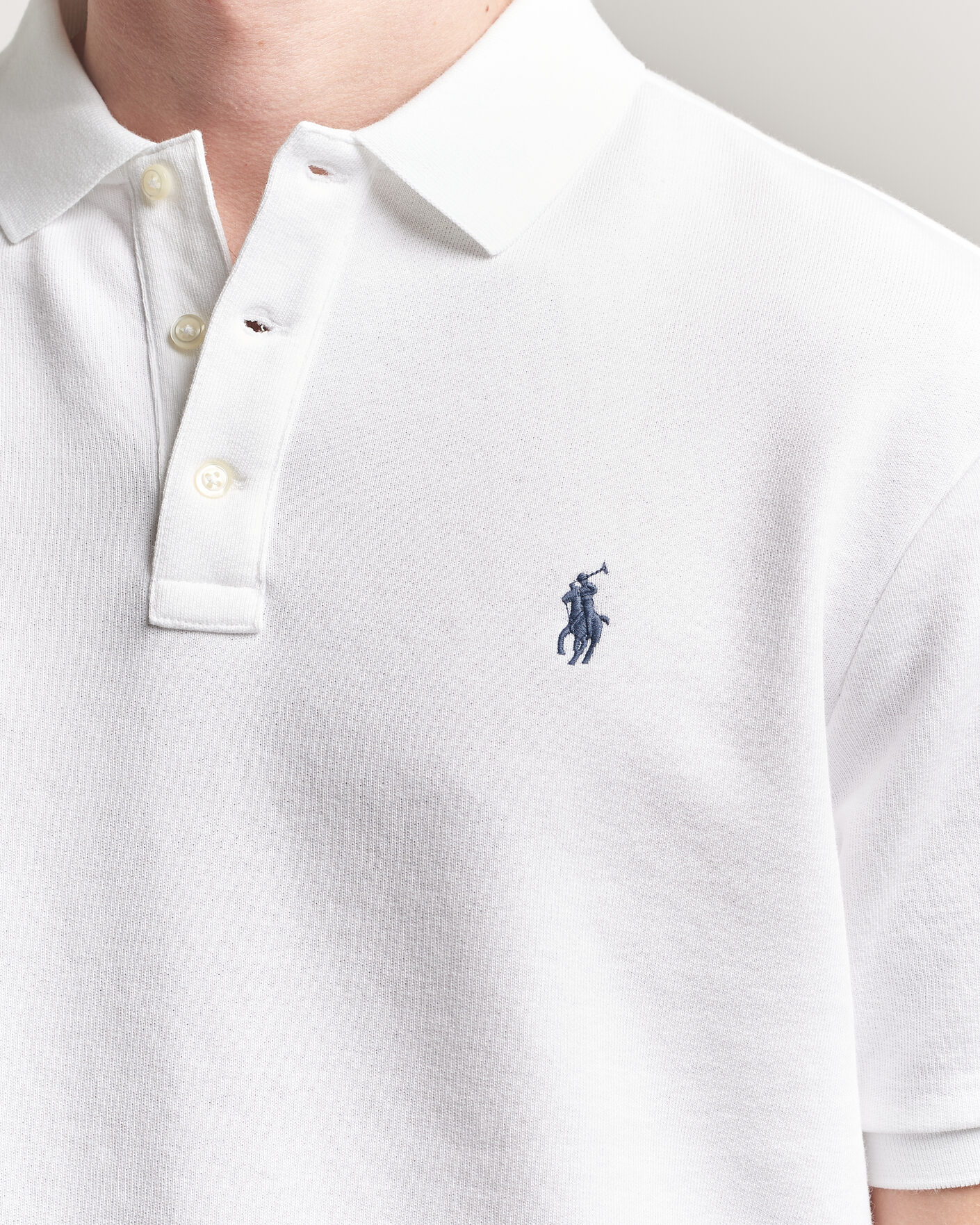 Men | Polo Shirts | Polo Ralph Lauren | Island Terry Polo White