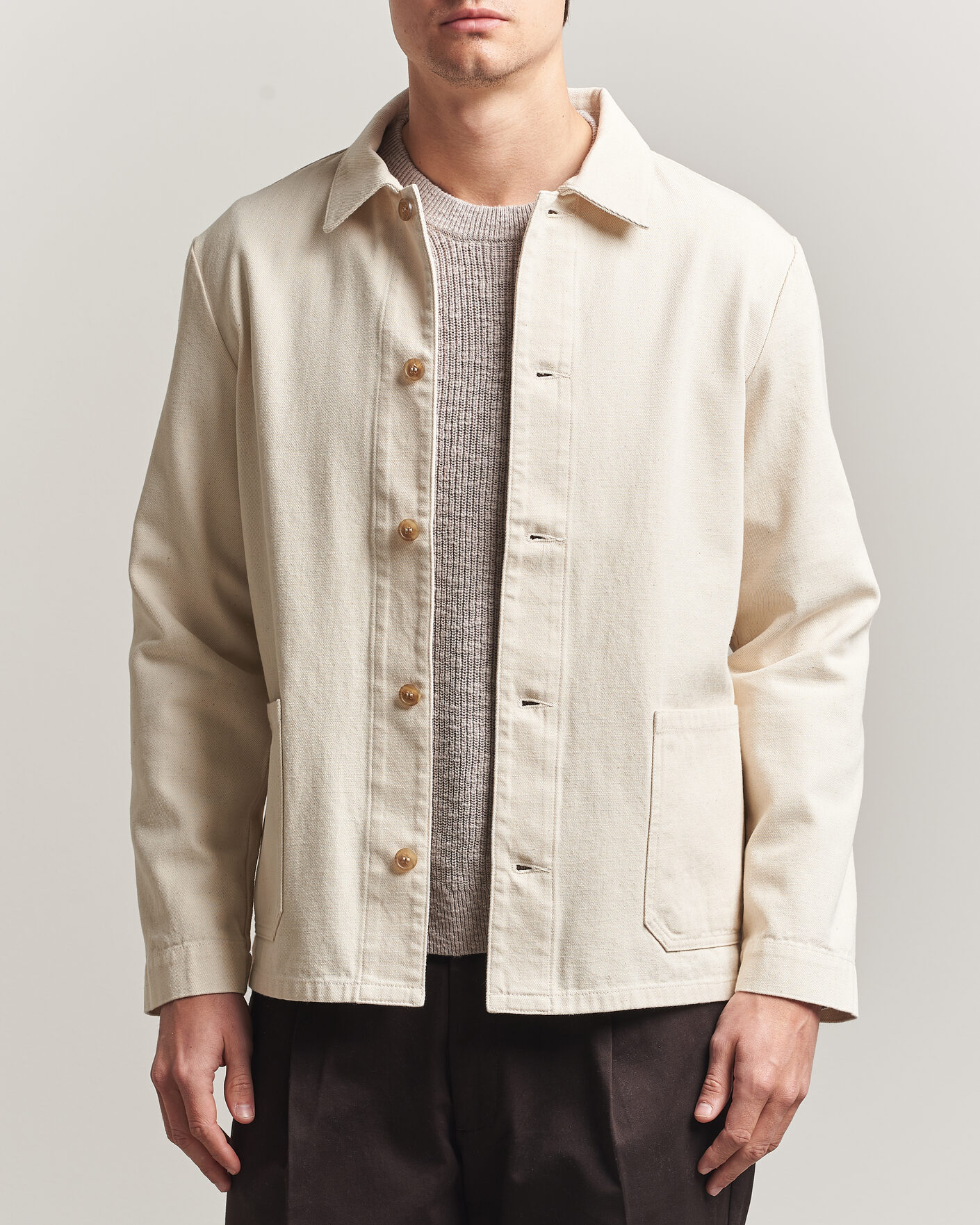 Men | Shirts | A.P.C. | Kerlouan Denim Overshirt Ecru