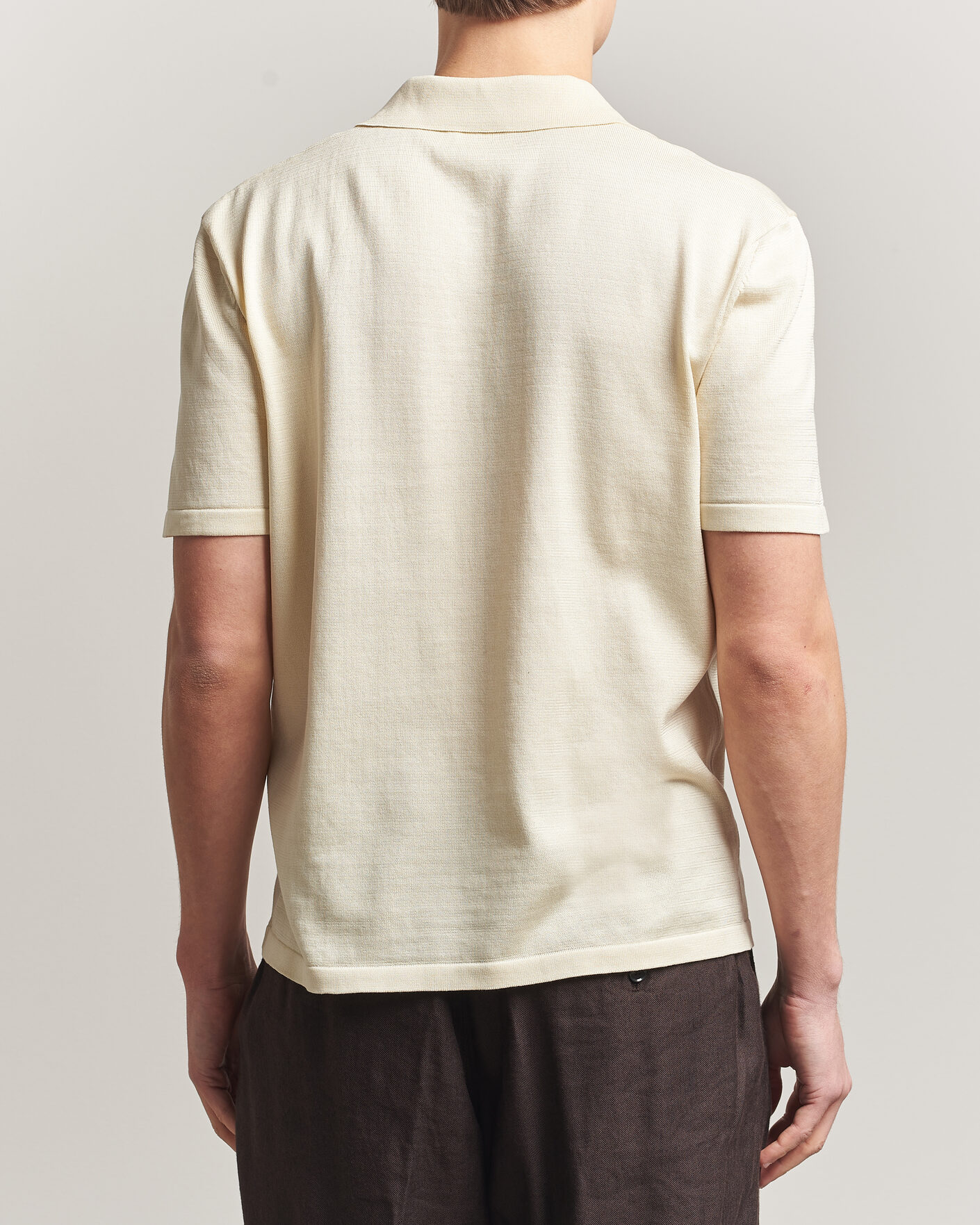 Men | Polo Shirts | A.P.C. | Colin Knitted Polo Ecru