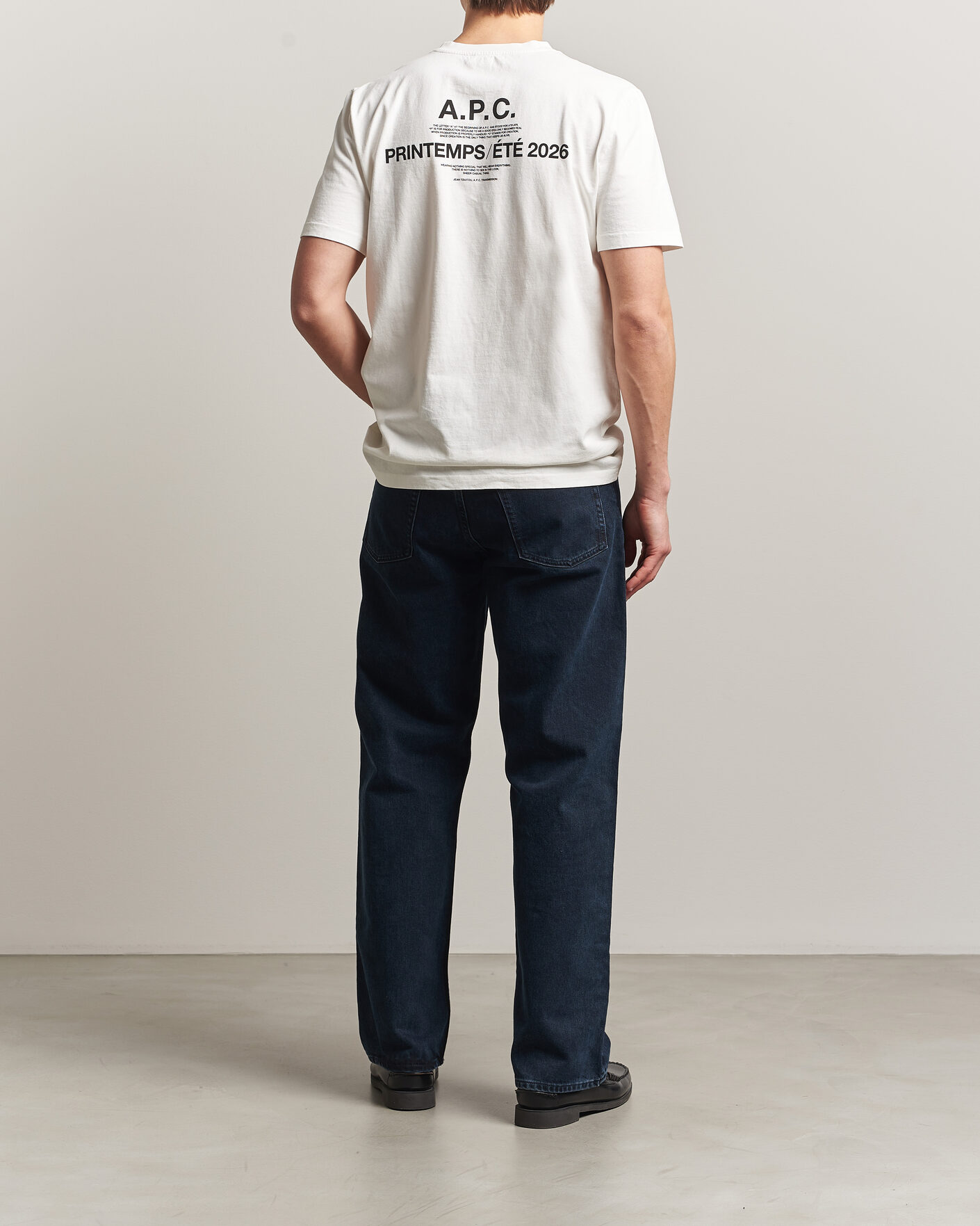 Men | T-Shirts | A.P.C. | Printed Crew Neck T-Shirt Off White