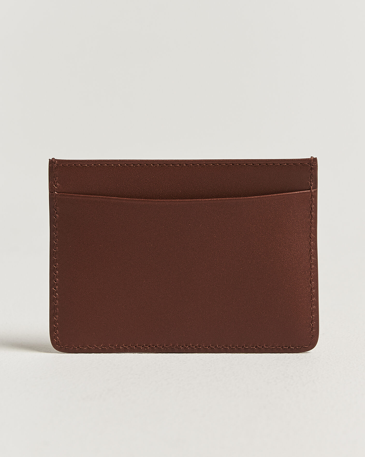 Men | Wallets | A.P.C. | Calf Leather Card Holder Hazelnut