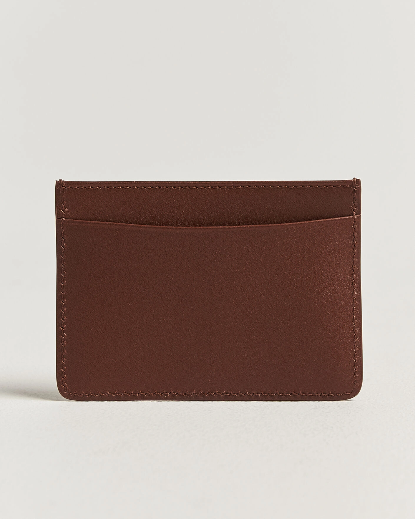 Men | Wallets | A.P.C. | Calf Leather Card Holder Hazelnut
