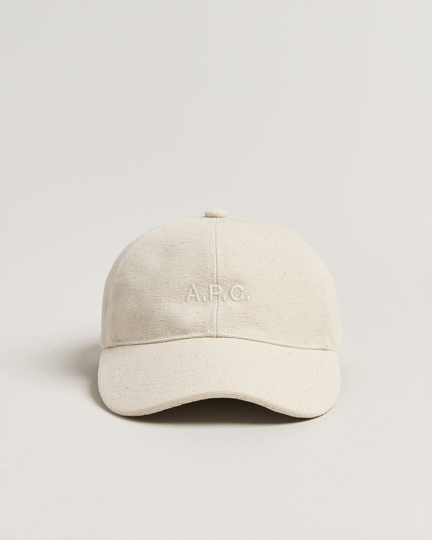 A.P.C. Charlie Baseball Cap Ecru at CareOfCarl.com