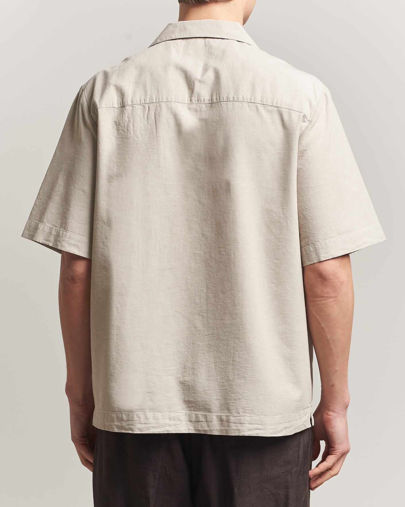 Men | Shirts | A.P.C. | Jude Cotton/Linen Short Sleeve Shirt Sage Green
