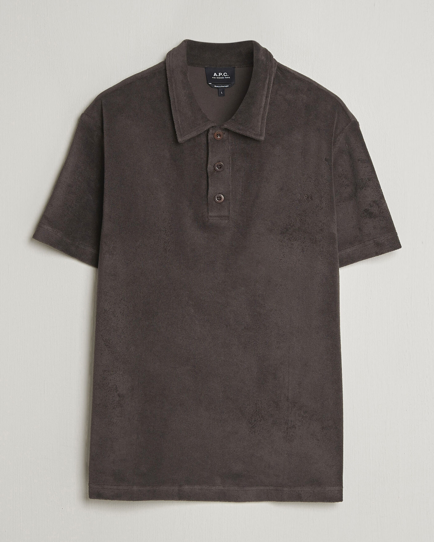 Men | Polo Shirts | A.P.C. | Julian Cotton Knitted Polo Brown