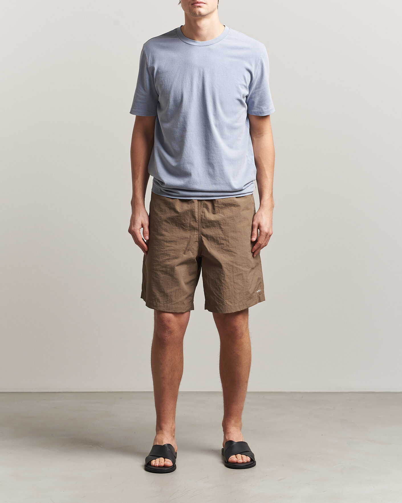 Men | Shorts | A.P.C. | Rio Drawstring Shorts Dark Beige